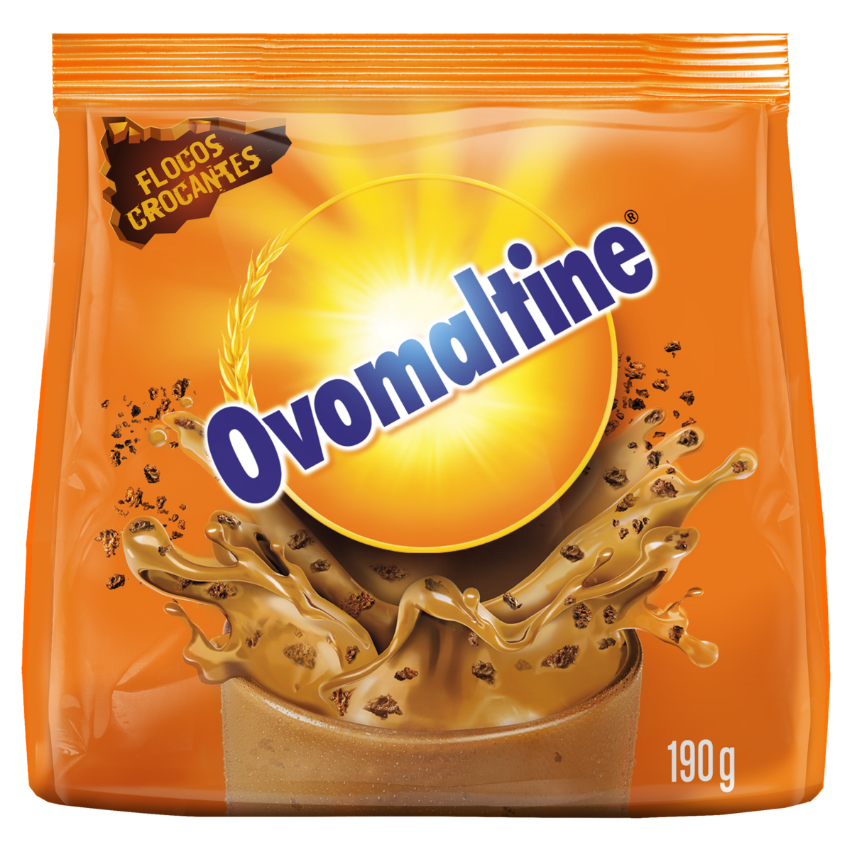 Achocolatado Flocos Crocantes Ovomaltine Sach&ecirc; 190g