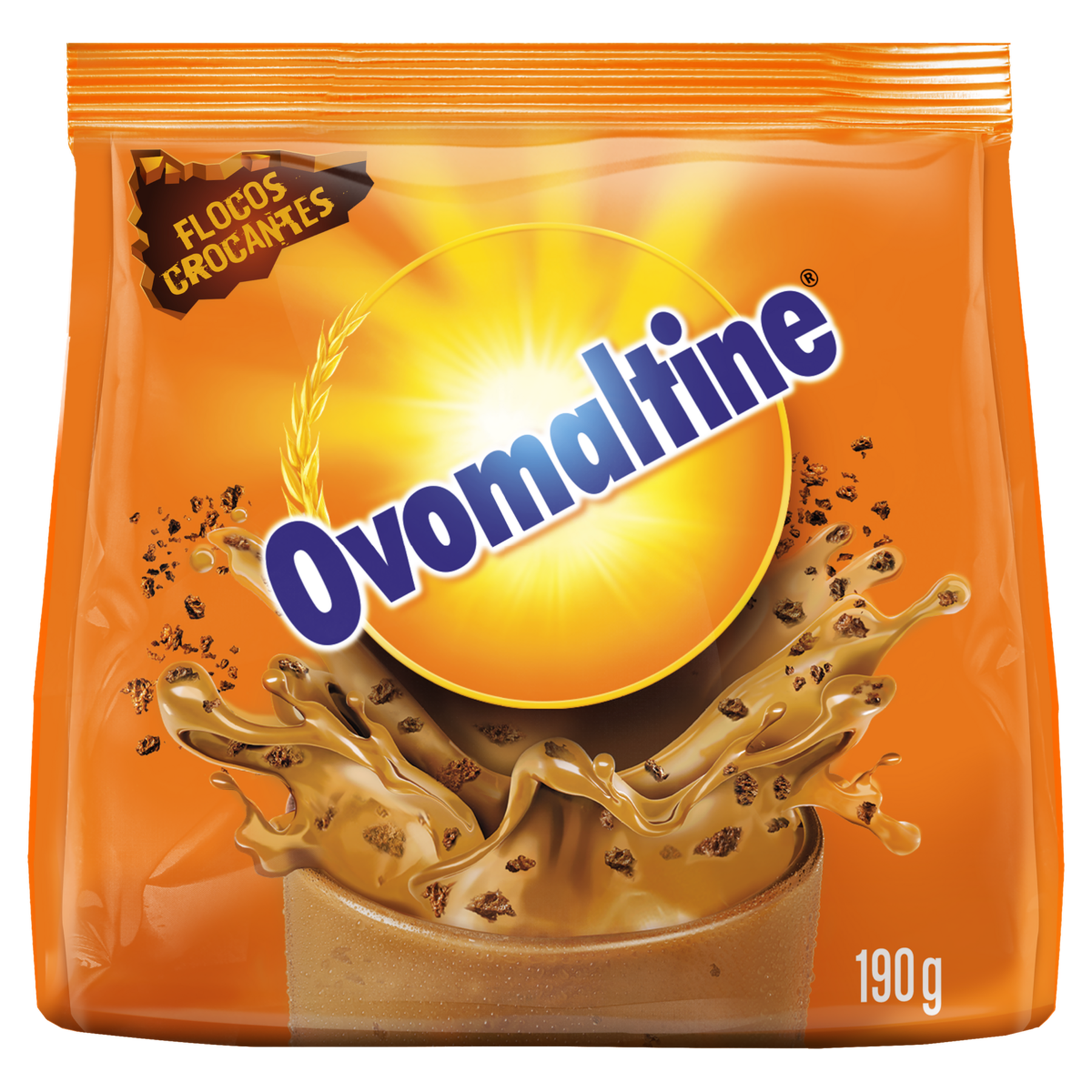 Achocolatado Flocos Crocantes Ovomaltine Sach&ecirc; 190g