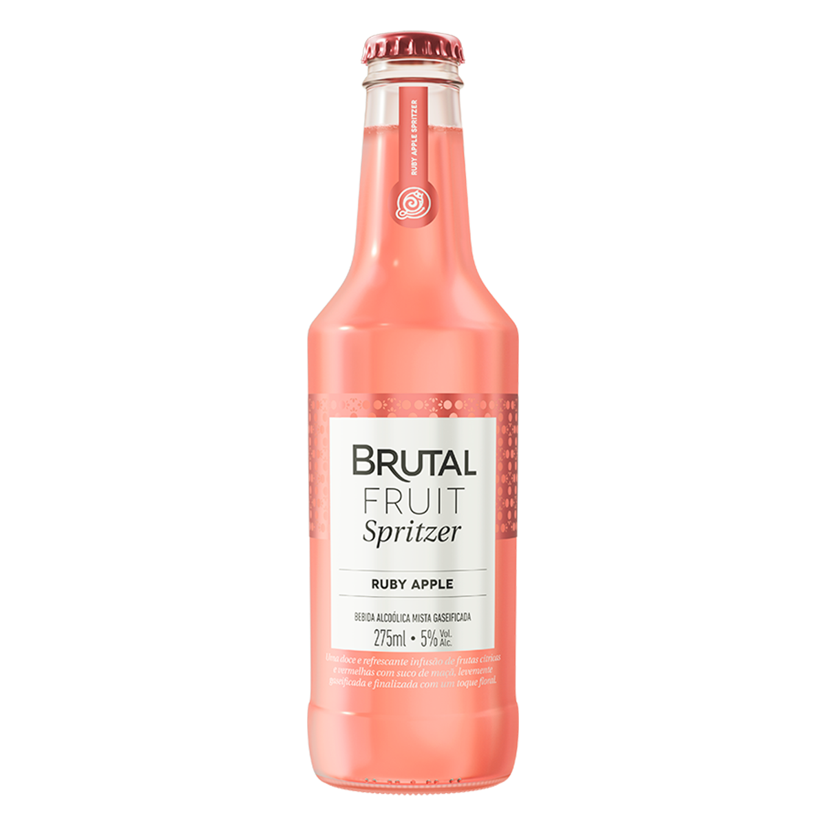 Bebida Mista Alco&oacute;lica Gaseificada Ruby Apple Brutal Fruit Spritzer Garrafa 275ml