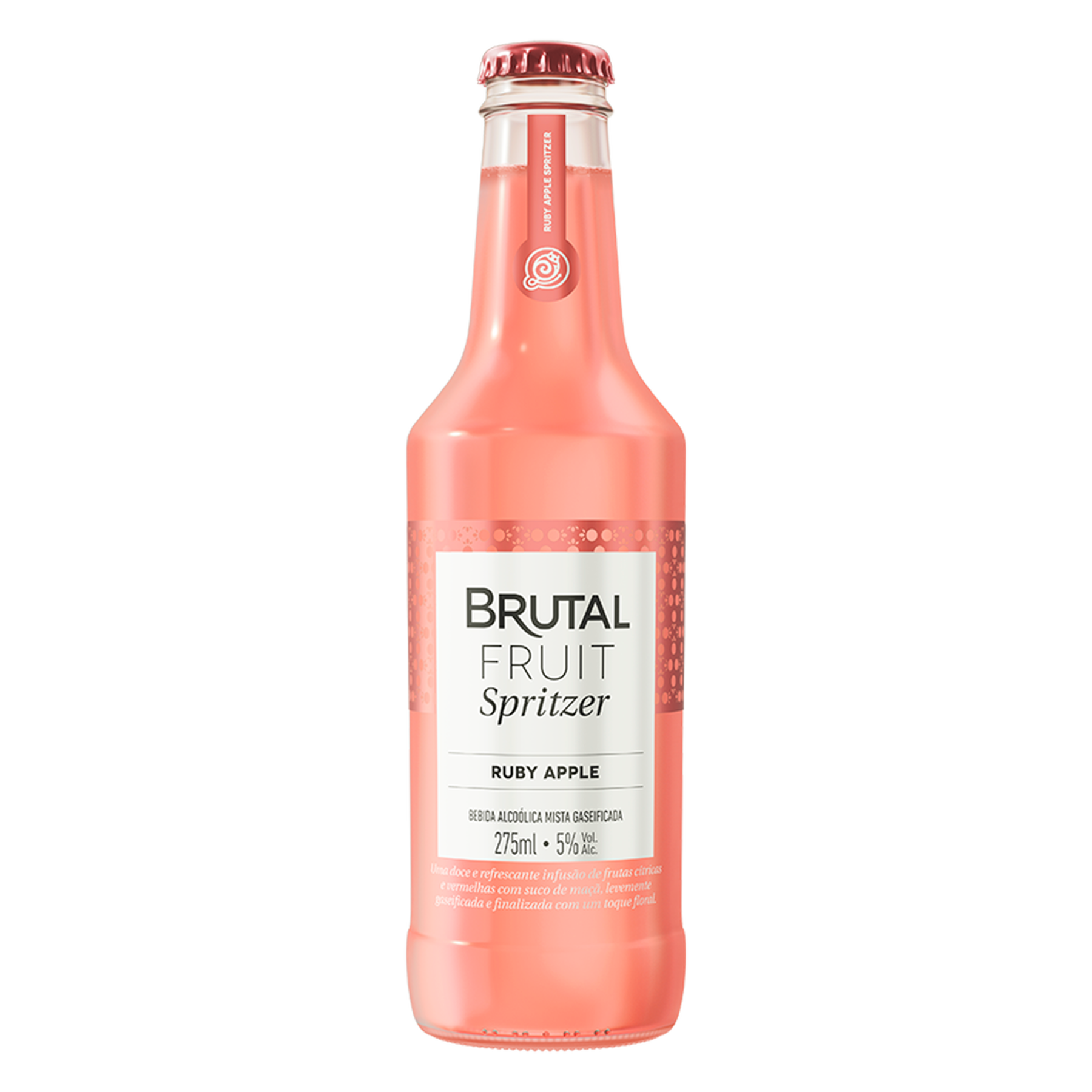 Bebida Mista Alco&oacute;lica Gaseificada Ruby Apple Brutal Fruit Spritzer Garrafa 275ml