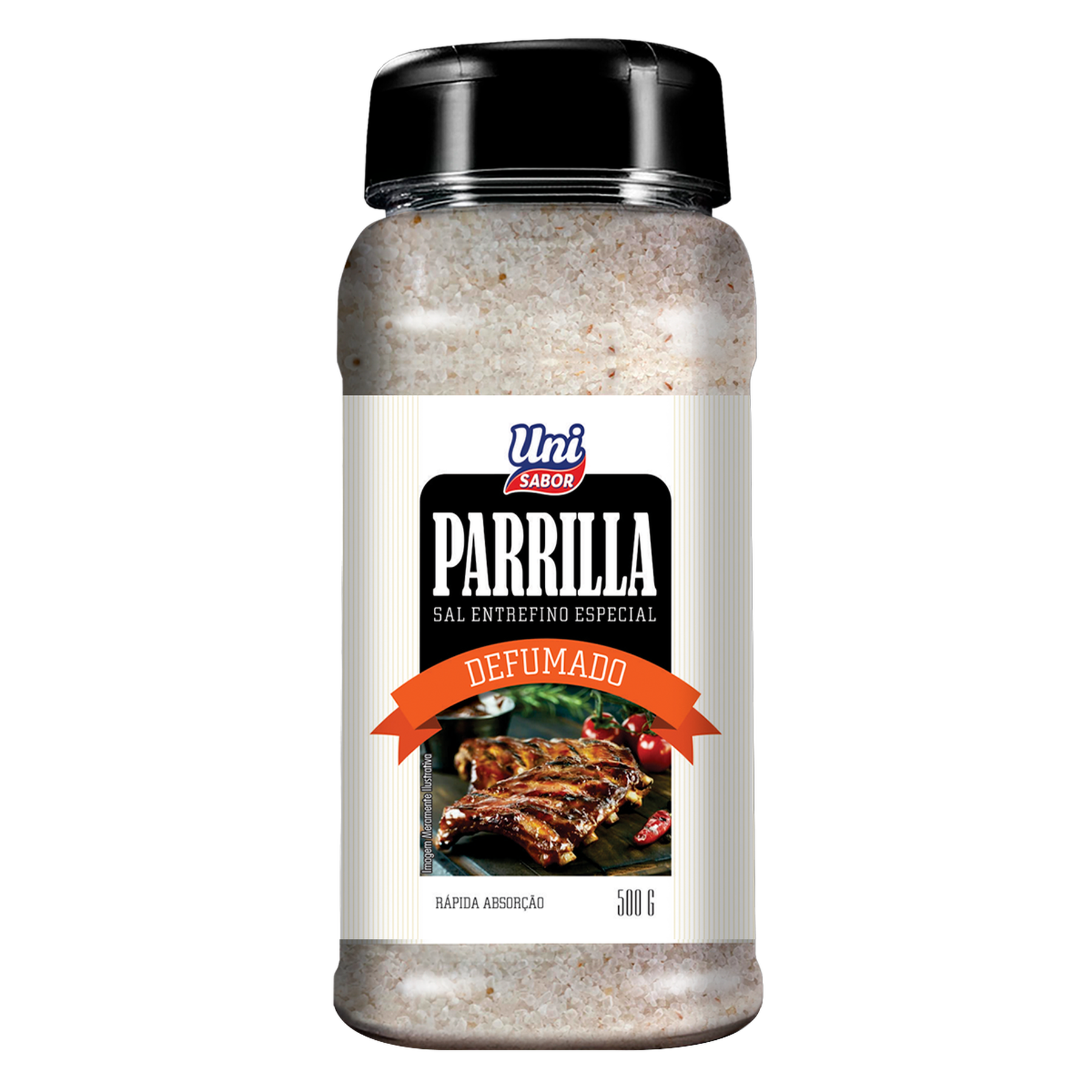 Sal Entrefino Especial Parrilla Defumado Uni Sabor 500g