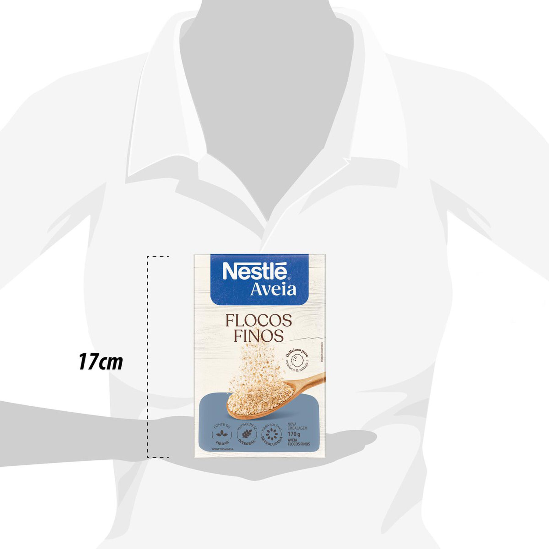 Aveia em Flocos Finos Nestlé 170g