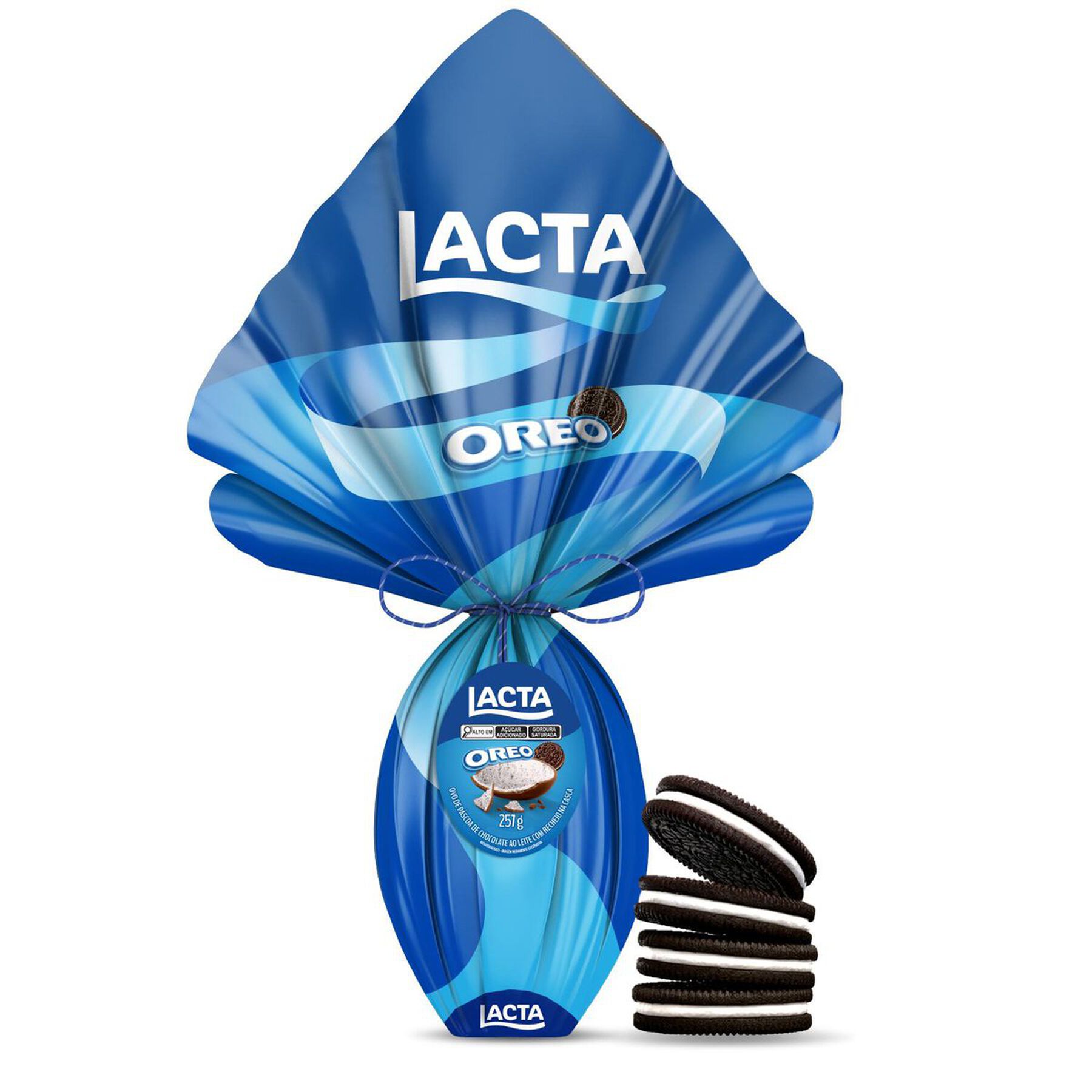 Ovo de P&aacute;scoa ao Leite Oreo Lacta 257g