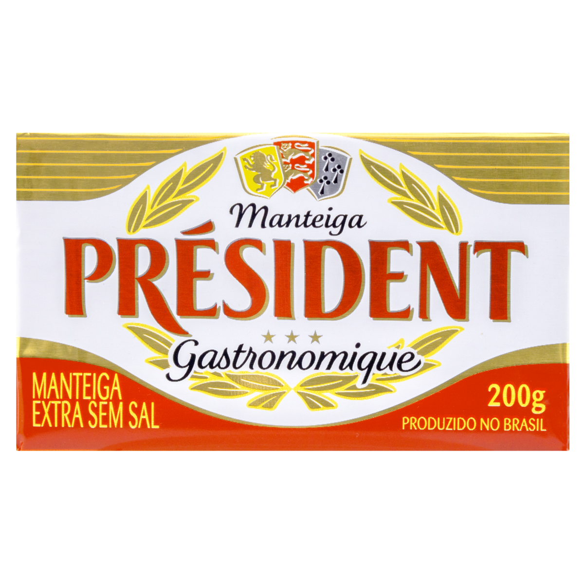 Manteiga Extra sem Sal Pr&eacute;sident Gastronomique 200g
