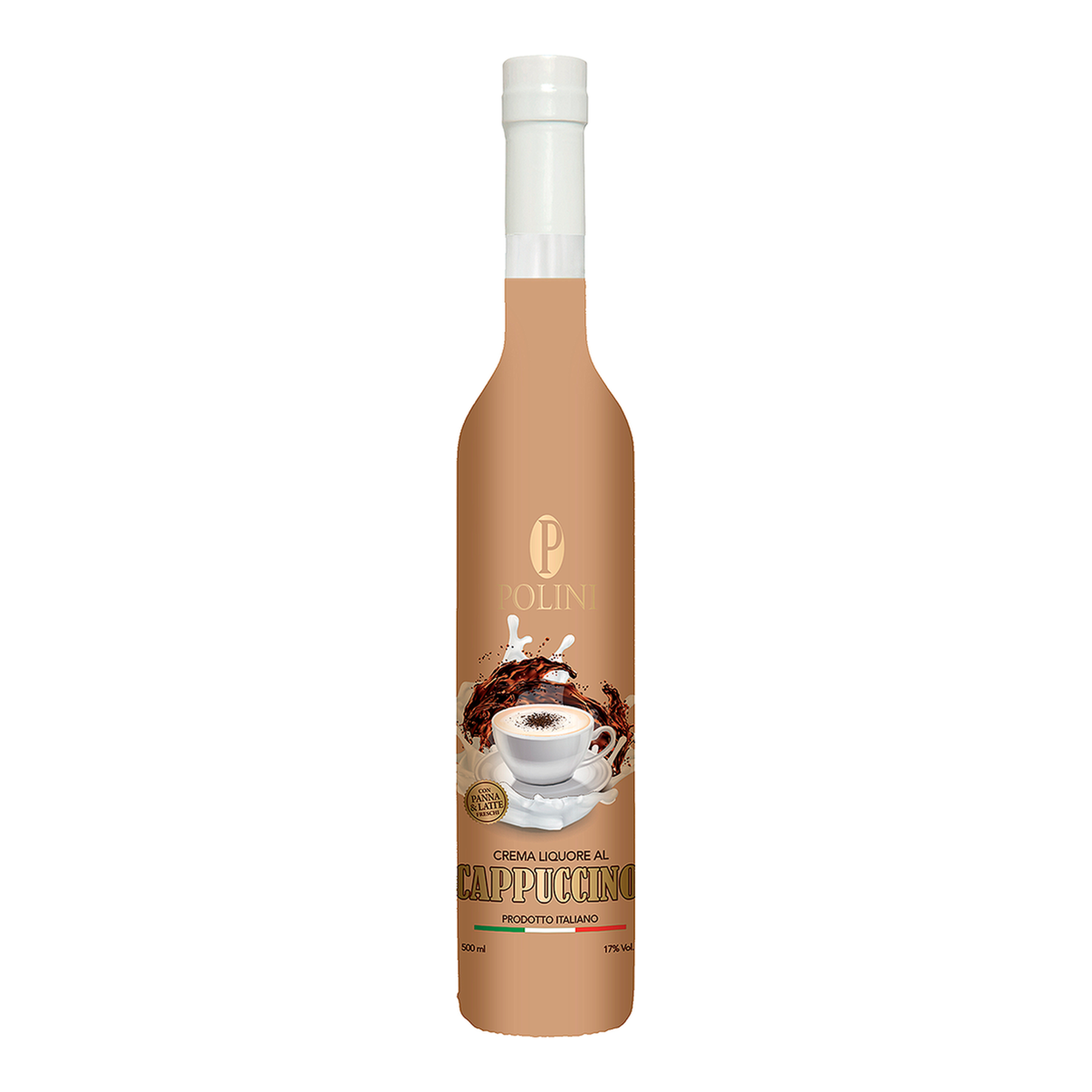 Licor Creme de Cappuccino Polini Garrafa 500ml