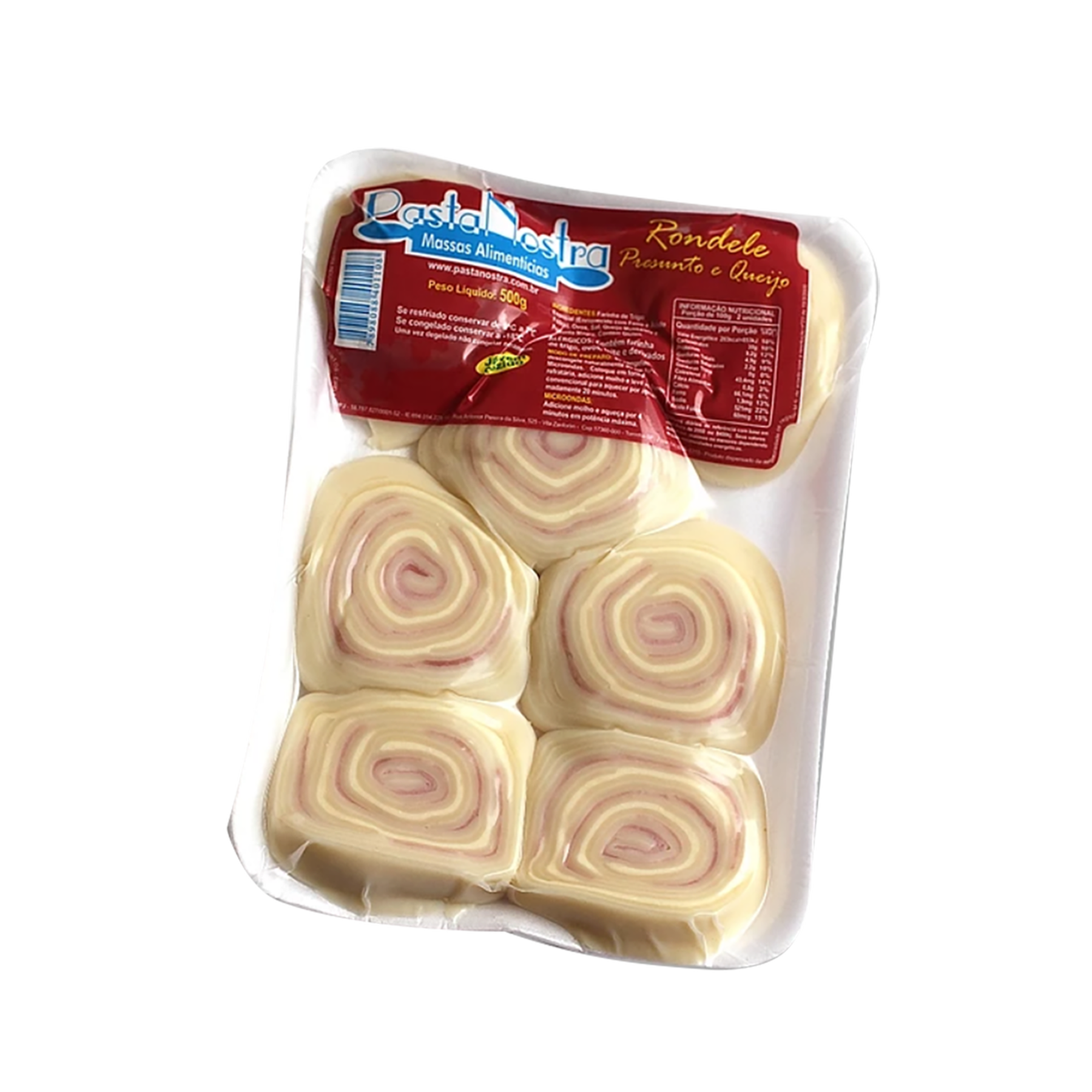 Rondele Presunto e Queijo Pasta Nostra 500g
