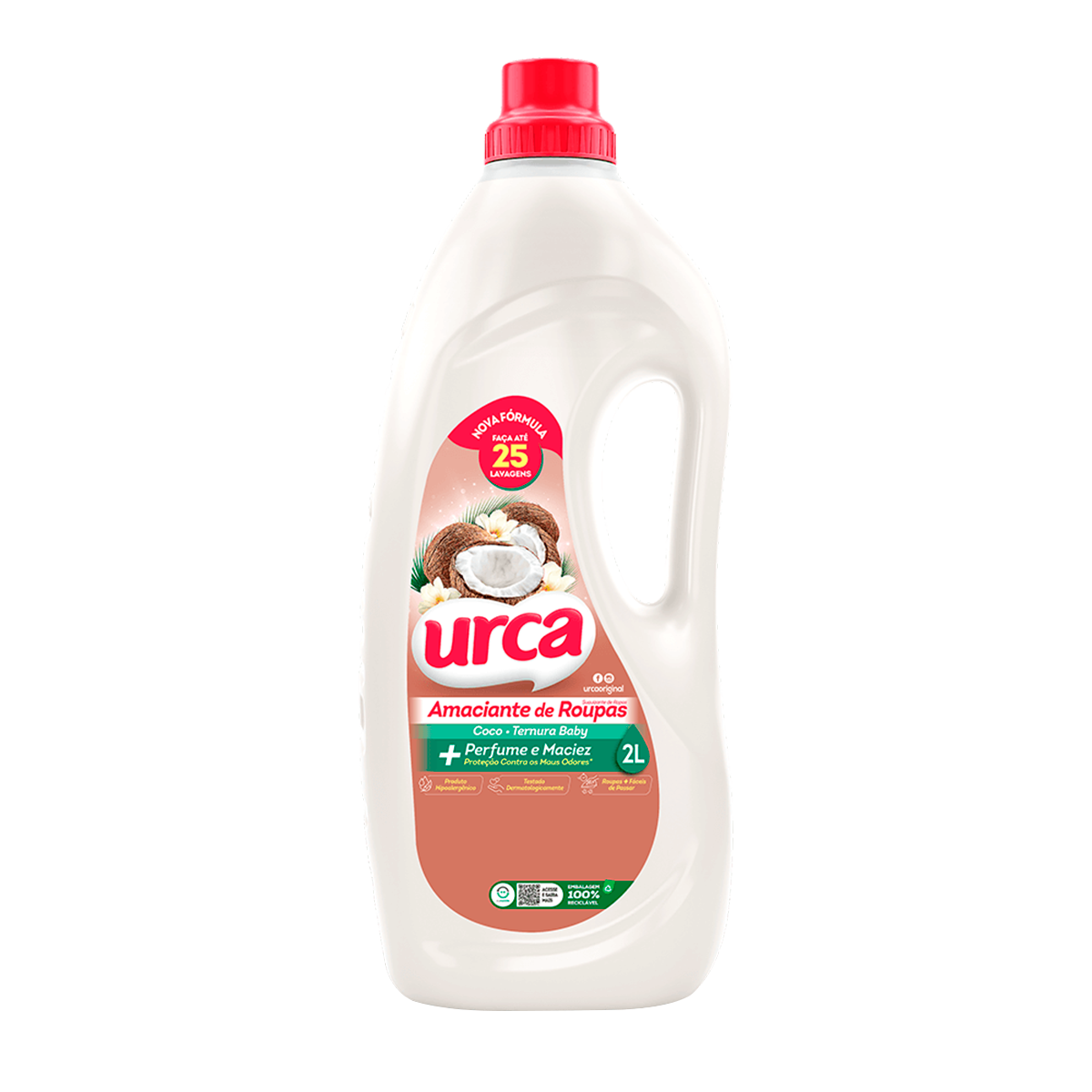 Amaciante de Roupa Dilu&iacute;do Ternura Baby Urca Frasco 2l