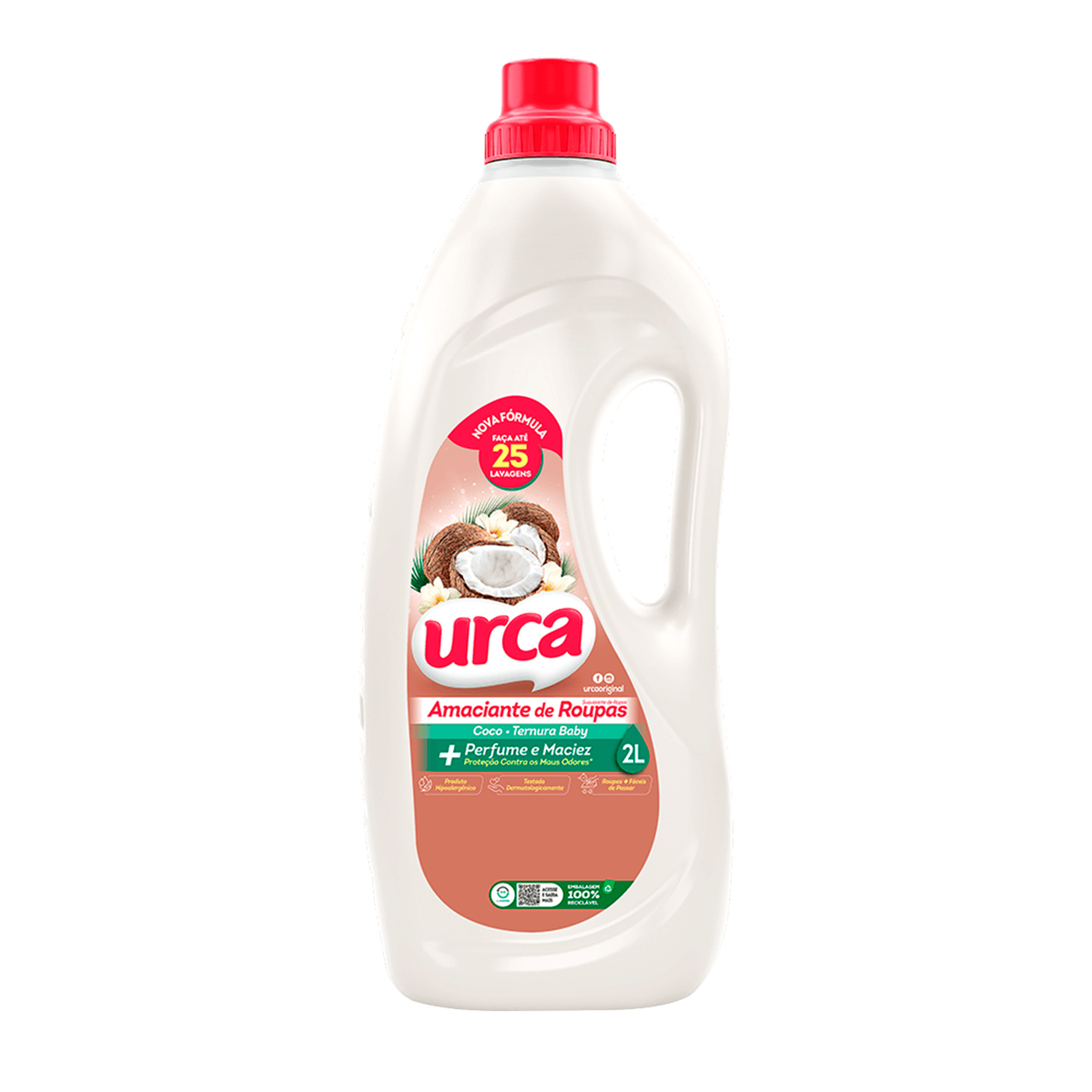 Amaciante de Roupa Diluído Ternura Baby Urca Frasco 2l