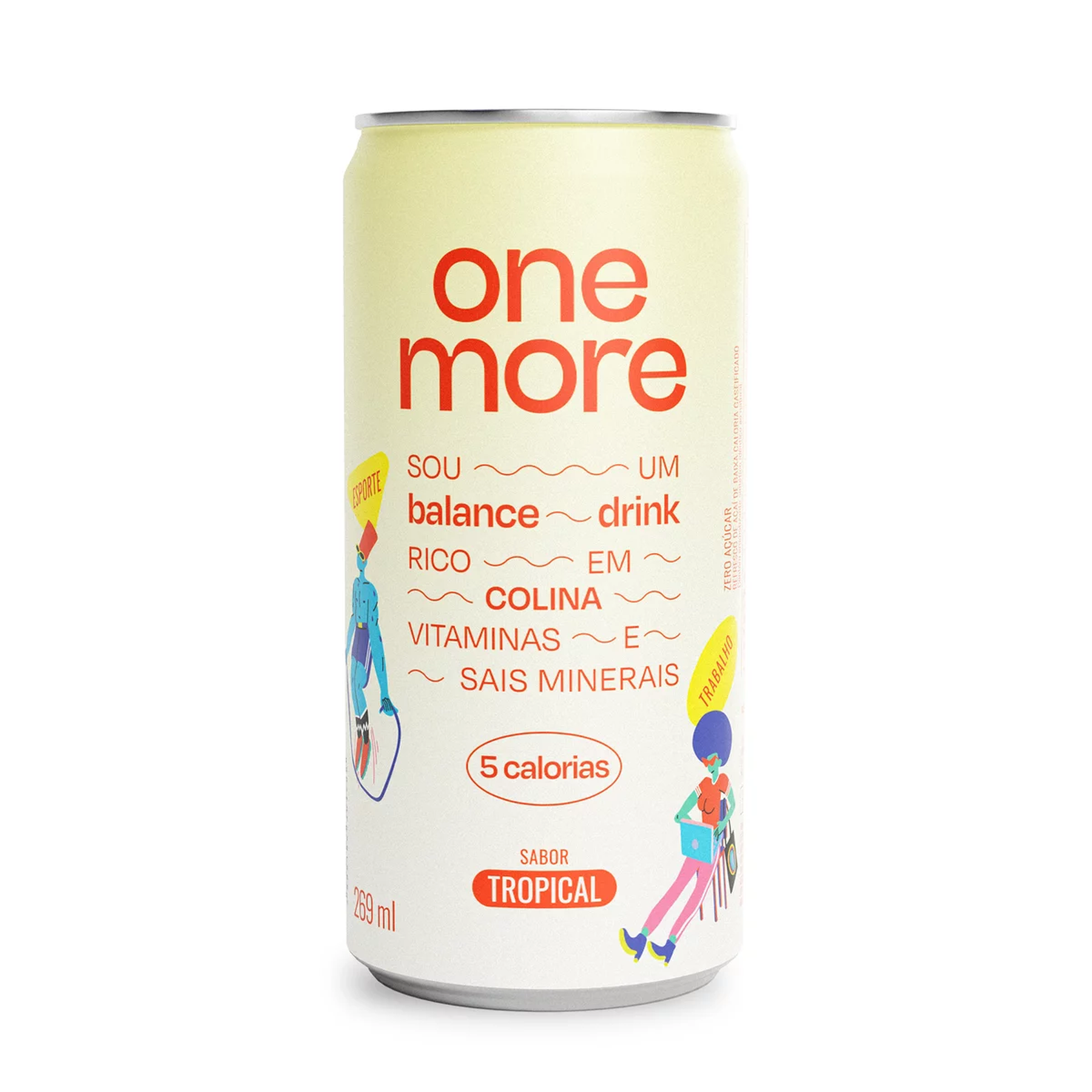 Bebida Gaseificada Tropical One More Lata 269ml