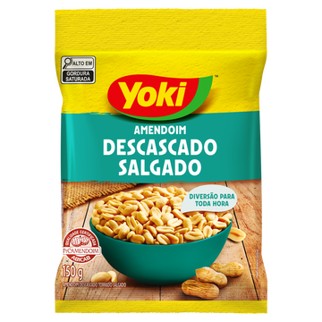 Amendoim Salgado Yoki Pacote 150g