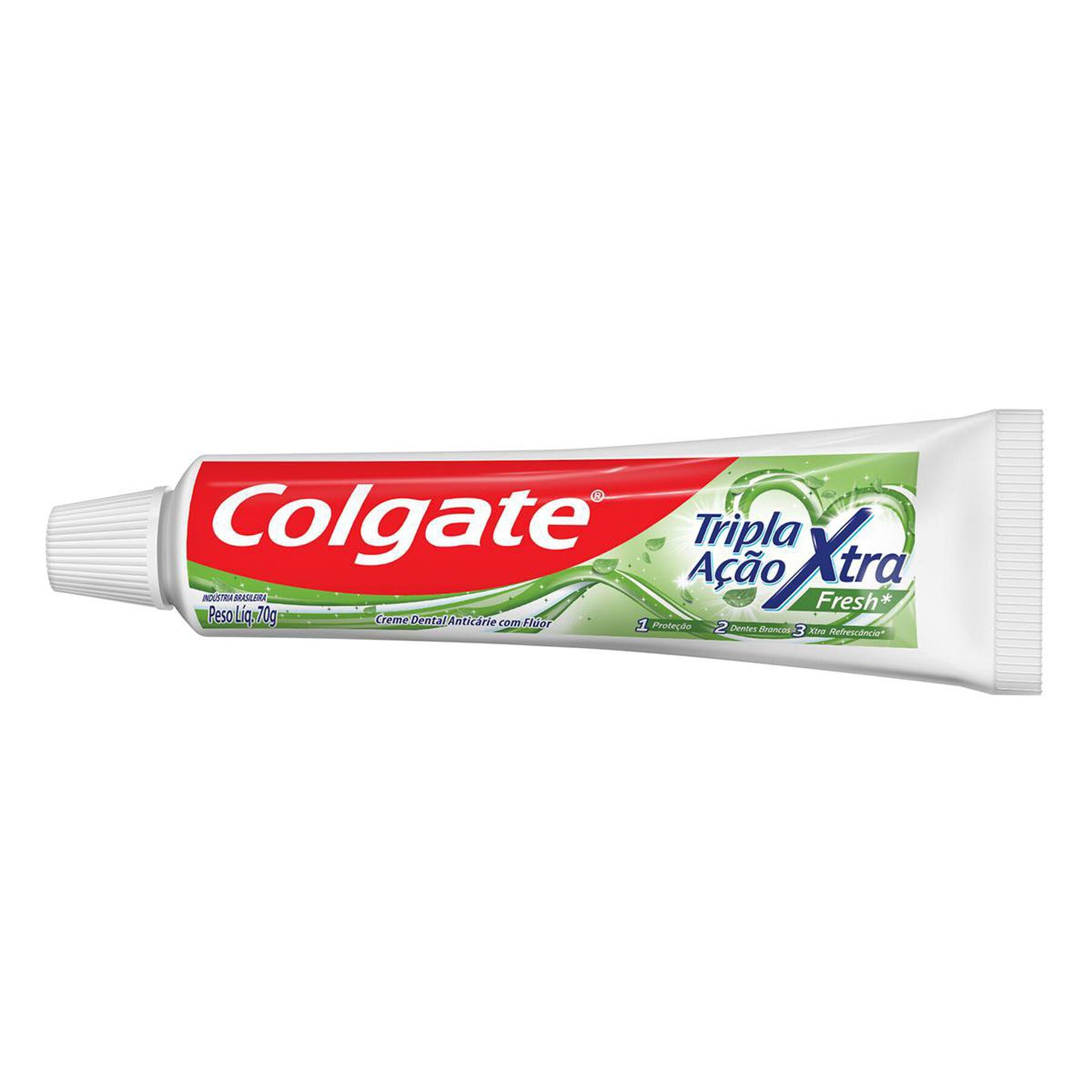 Creme Dental Xtra Fresh Colgate Tripla A&ccedil;&atilde;o Caixa 70g