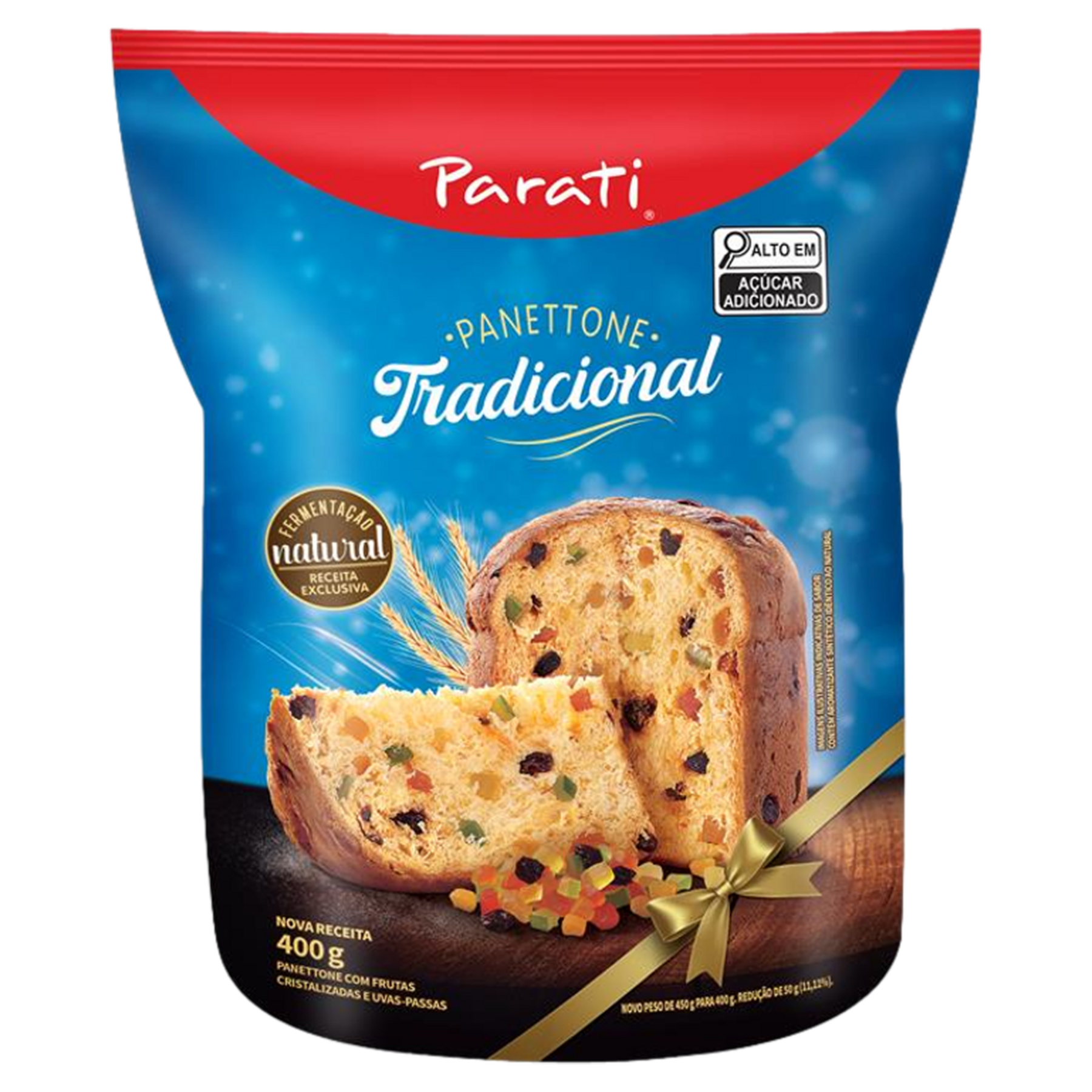 Panettone com Frutas Cristalizadas e Uvas-Passas Parati Pacote 400g