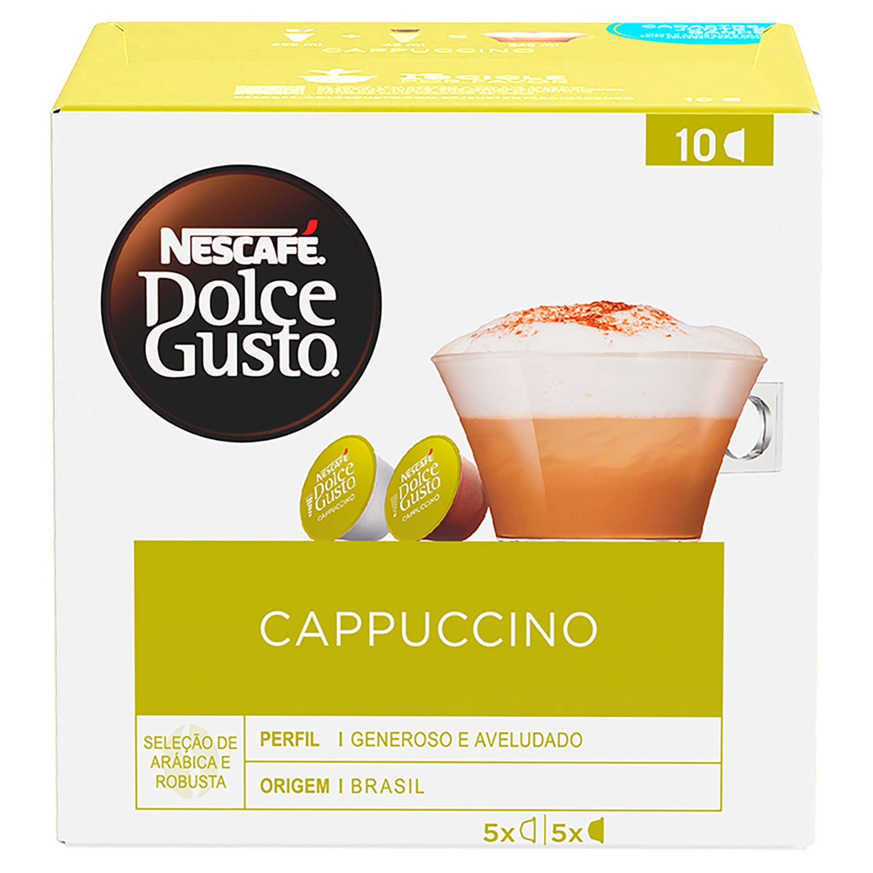 Cappuccino em Cápsula Dolce Gusto Nescafé Caixa C/10 Unidades