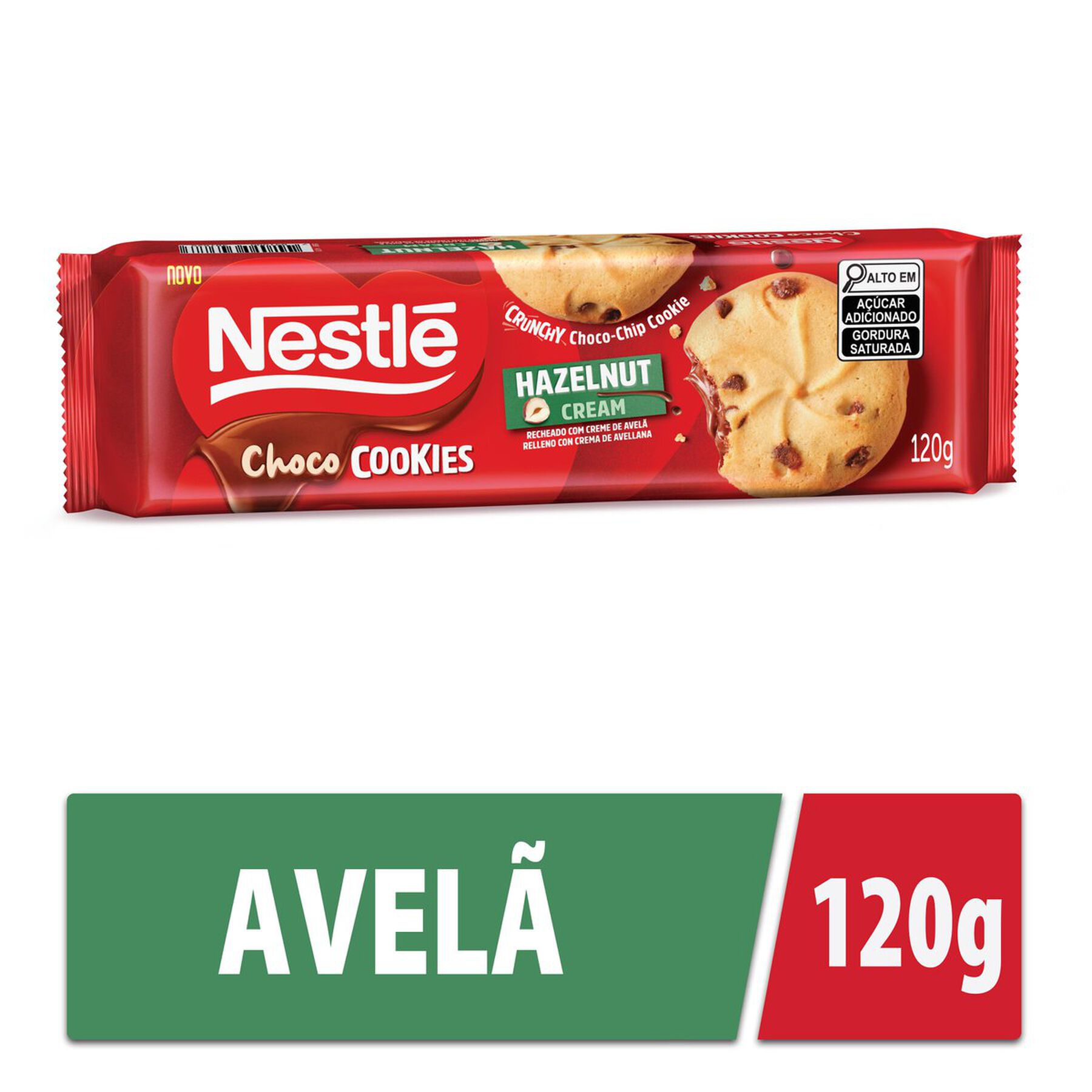 ChocoCookies Nestlé Recheio de Avelã 120g