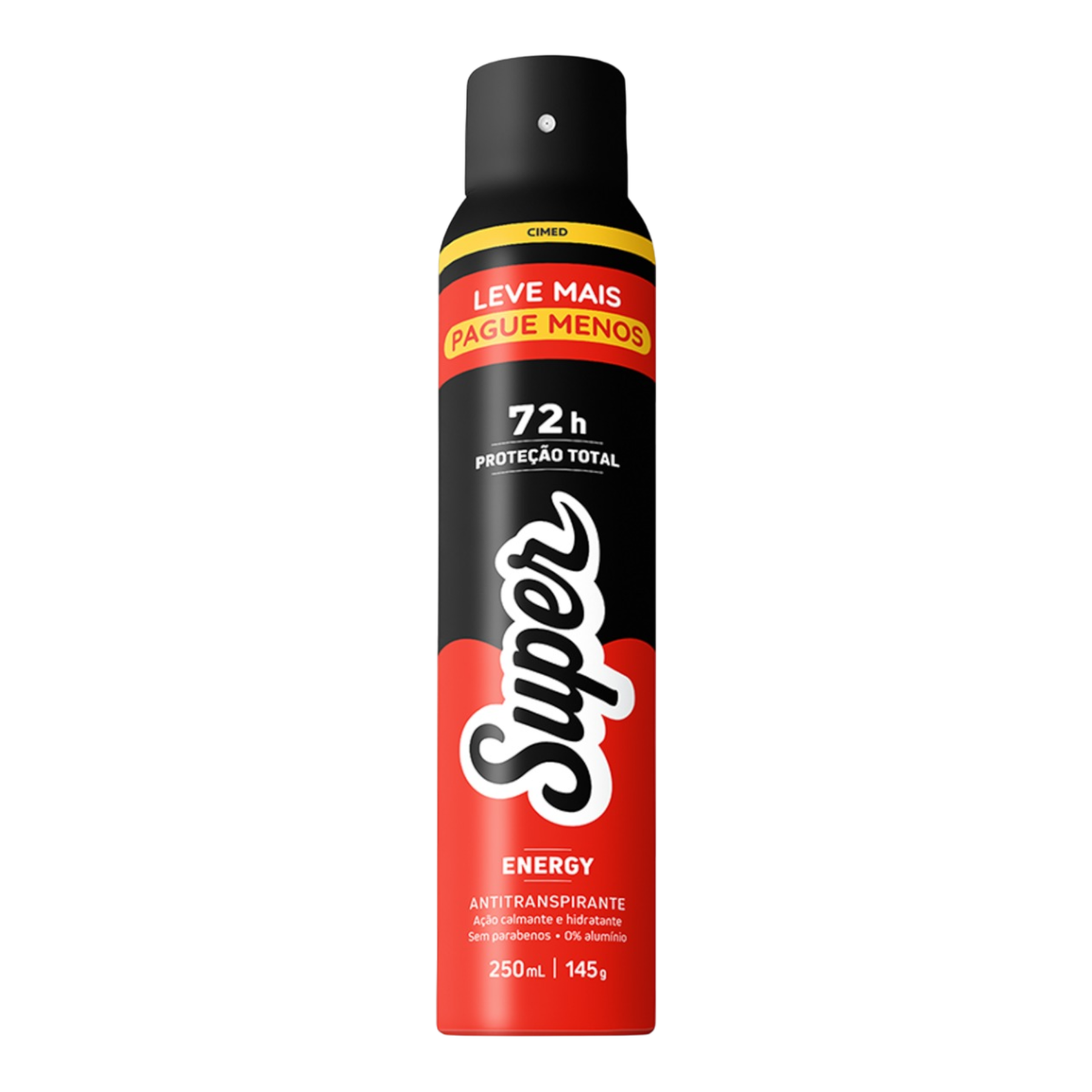 Antitranspirante Aerossol Energy Super Spray 250ml - Embalagem Leve Mais Pague Menos