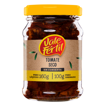 Tomate Seco Vale Fértil Vidro 100g