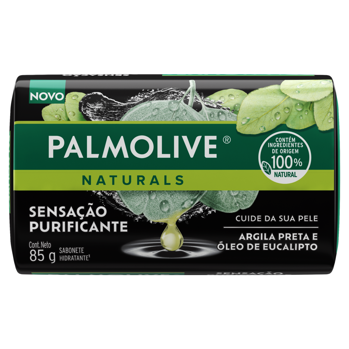 Sabonete em Barra Sensa&ccedil;&atilde;o Purificante Palmolive Naturals Envolt&oacute;rio 85g