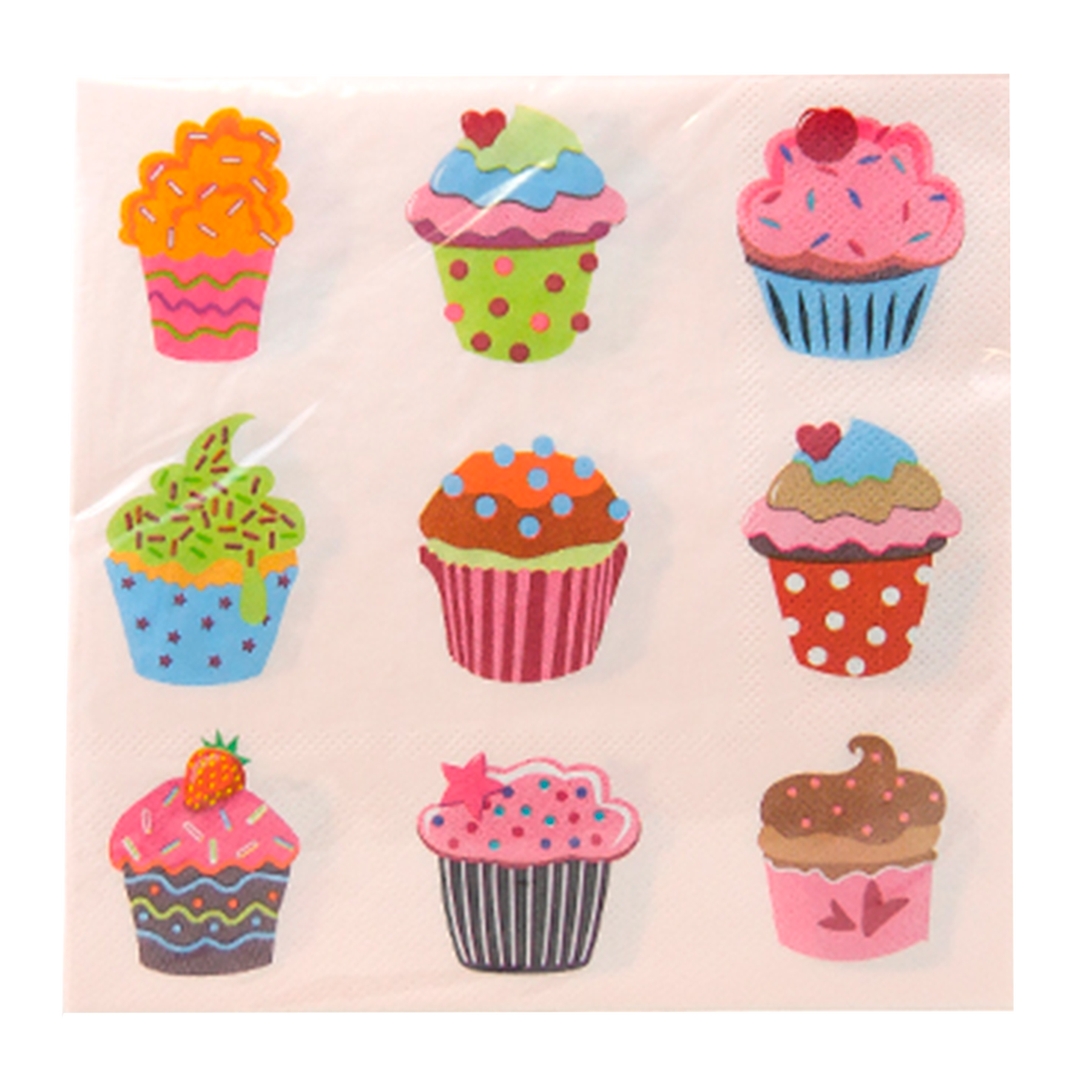 Guardanapo de Papel Cupcake Taizhou C/20 Unidades