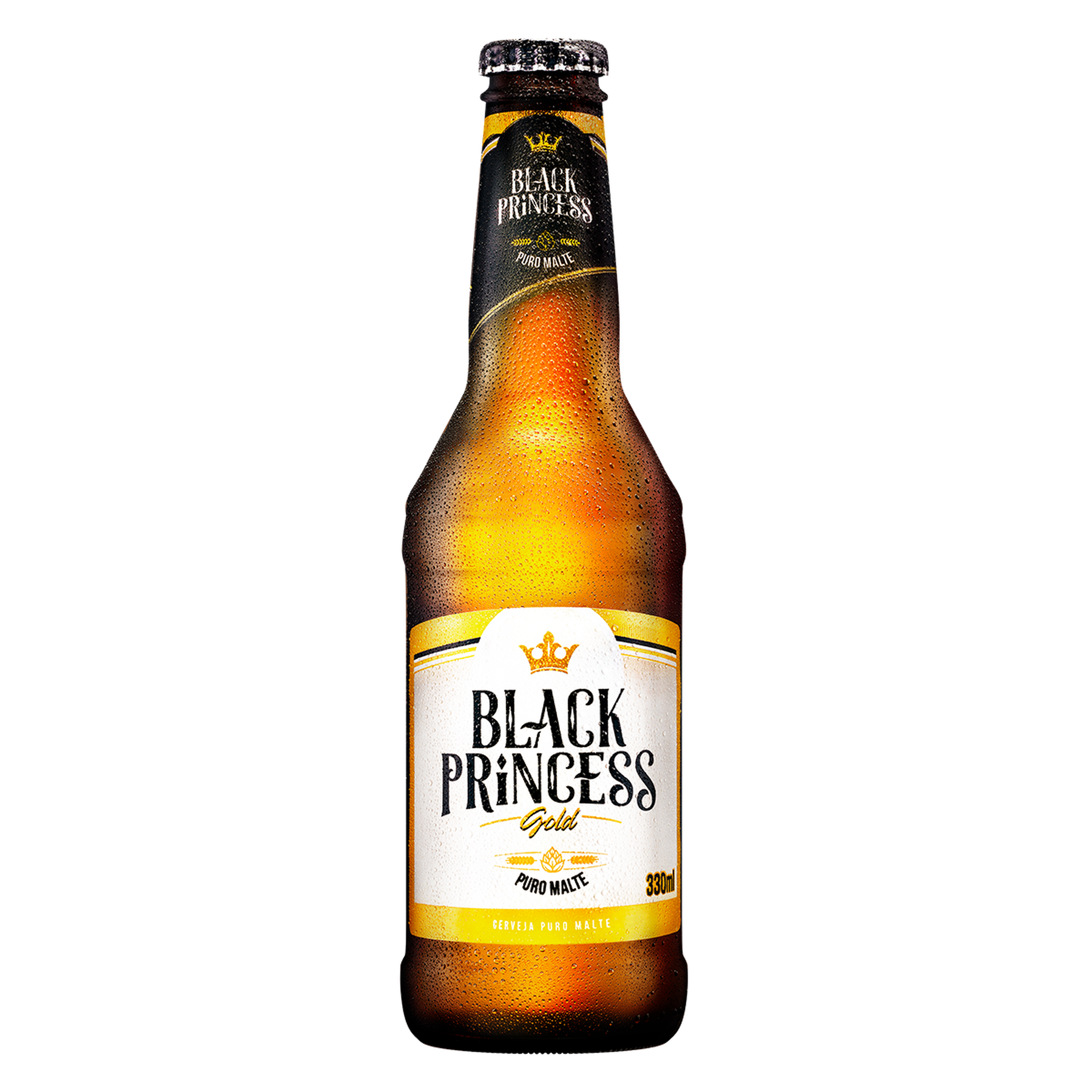 Cerveja Puro Malte Gold Black Princess Long Neck 330ml