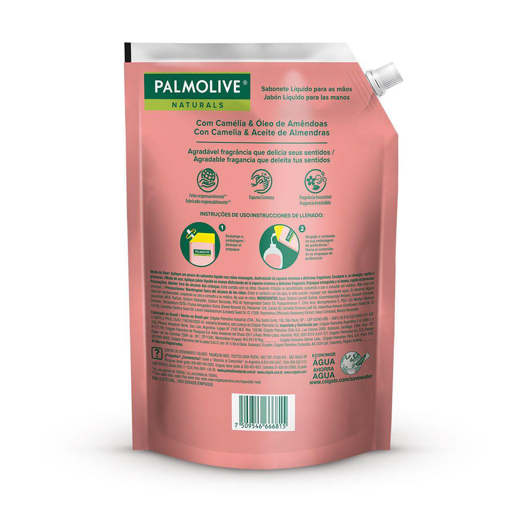 Sabonete Líquido para as Mãos Óleo Nutritivo Palmolive Naturals Sachê 900ml - Embalagem Refil Super Econômico