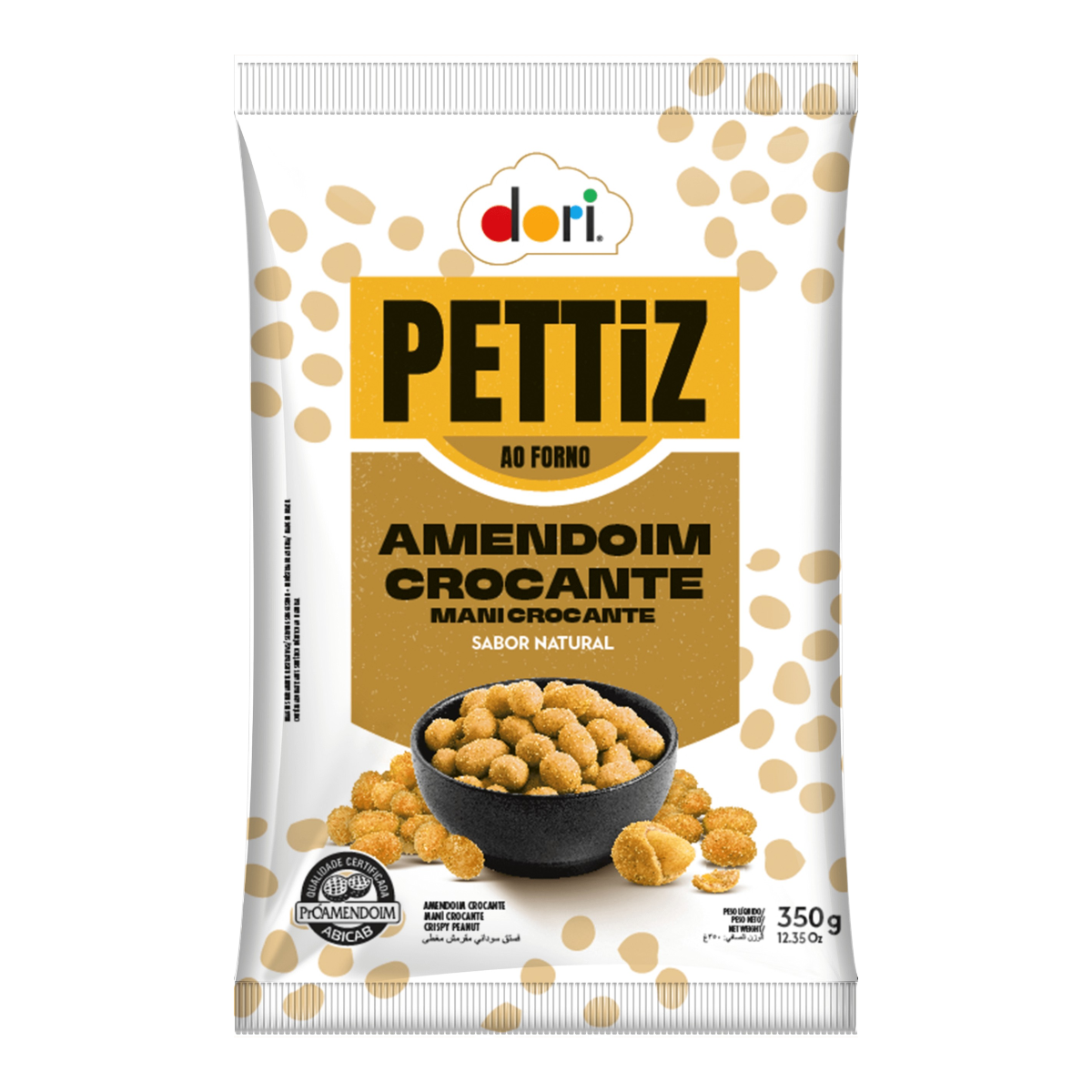 Amendoim Crocante Natural Dori Pettiz Pacote 350g