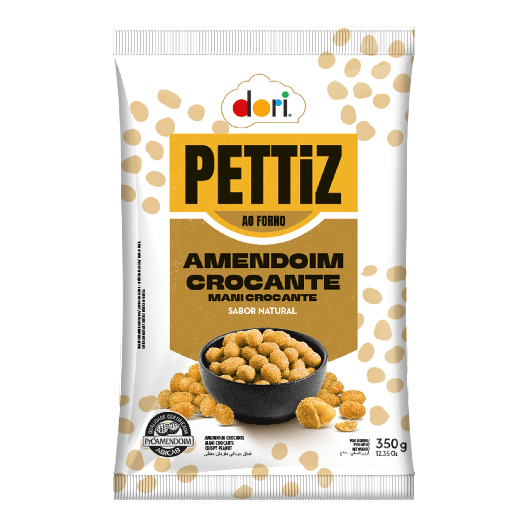 Amendoim Crocante Natural Dori Pettiz Pacote 350g