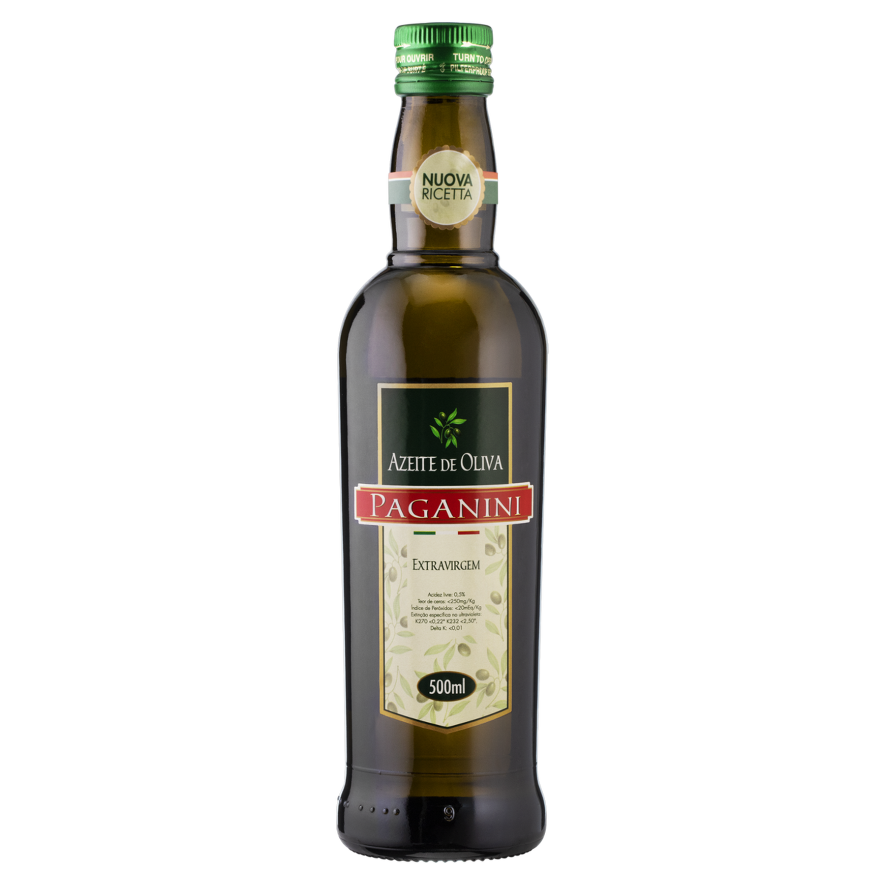 Azeite de Oliva Extra Virgem Italiano Paganini Vidro 500ml