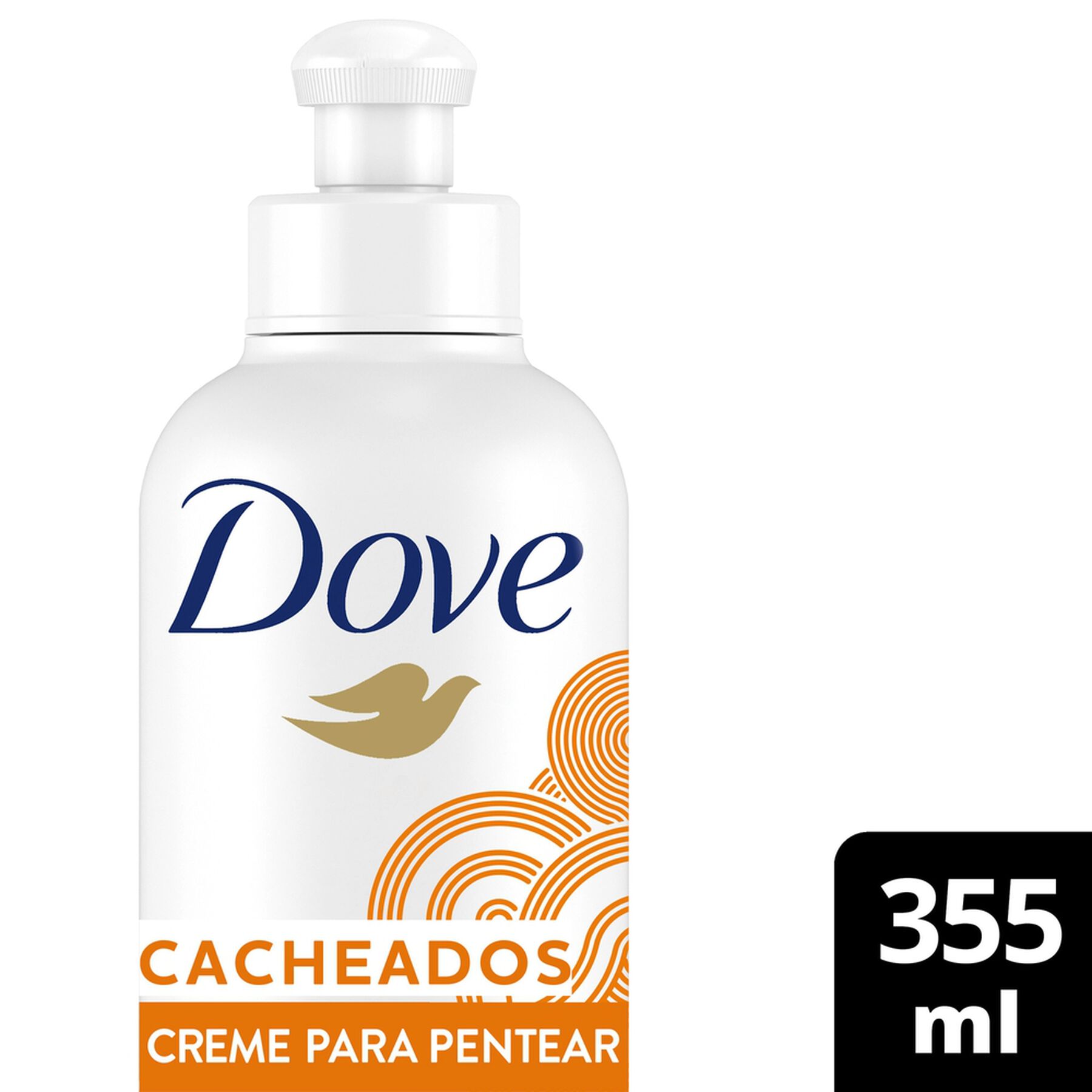 Creme para Pentear Texturas Reais Cacheados Dove Frasco 355ml