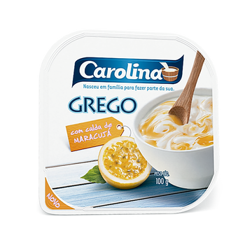 Iogurte Grego Maracujá Carolina 90g