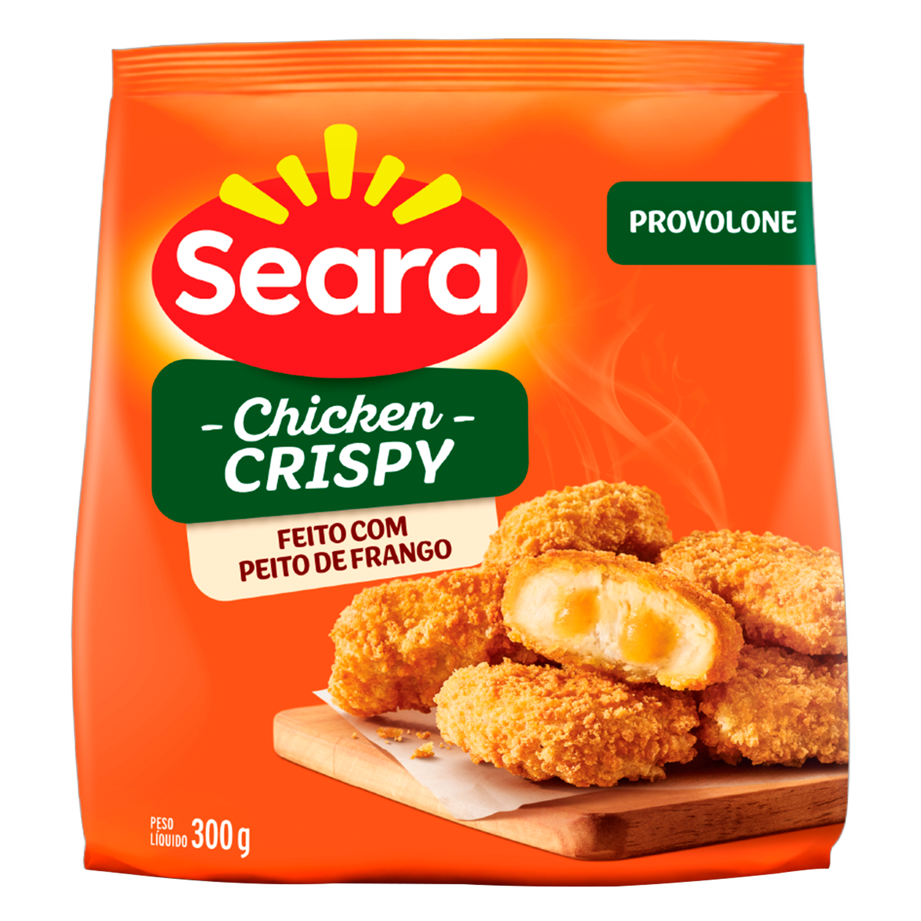 Empanado de Frango Chicken Crispy Provolone Seara Pacote 300g&nbsp;