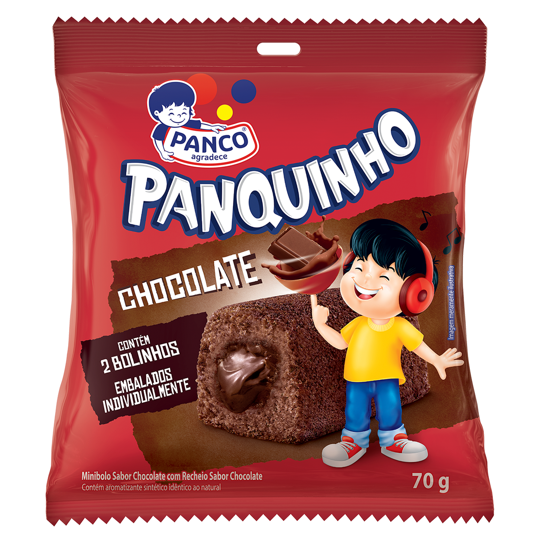 Mini Bolo Panco Panfi Chocolate 70g