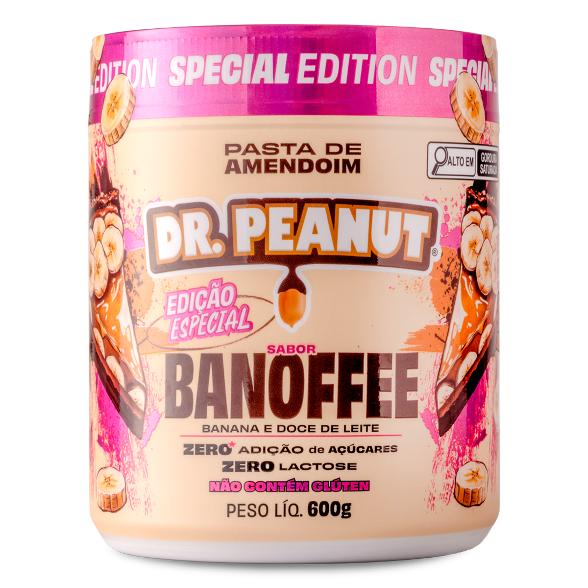 Pasta de Amendoim Banoffee Dr. Peanut Pote 600g