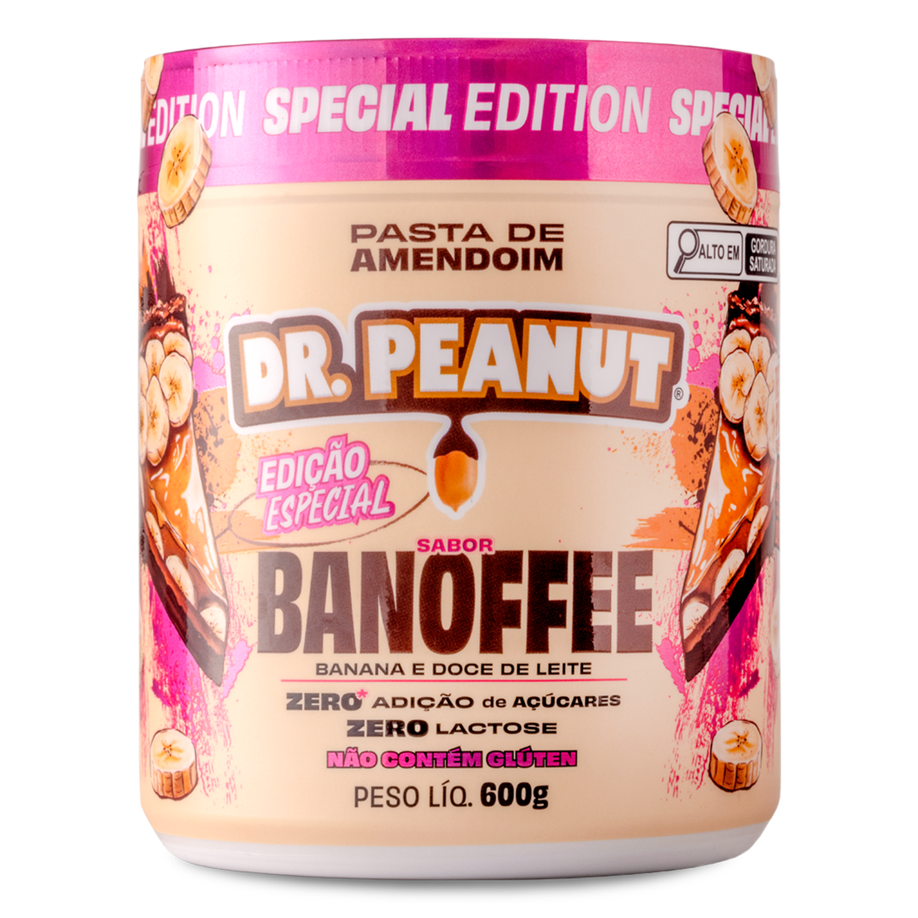 Pasta de Amendoim Banoffee Dr. Peanut Pote 600g