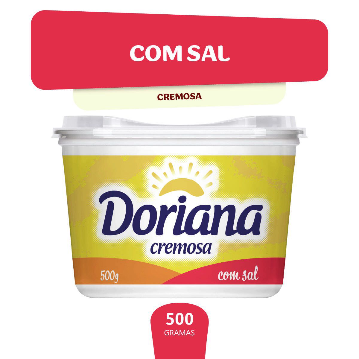 Margarina cremosa com sal Doriana 500g