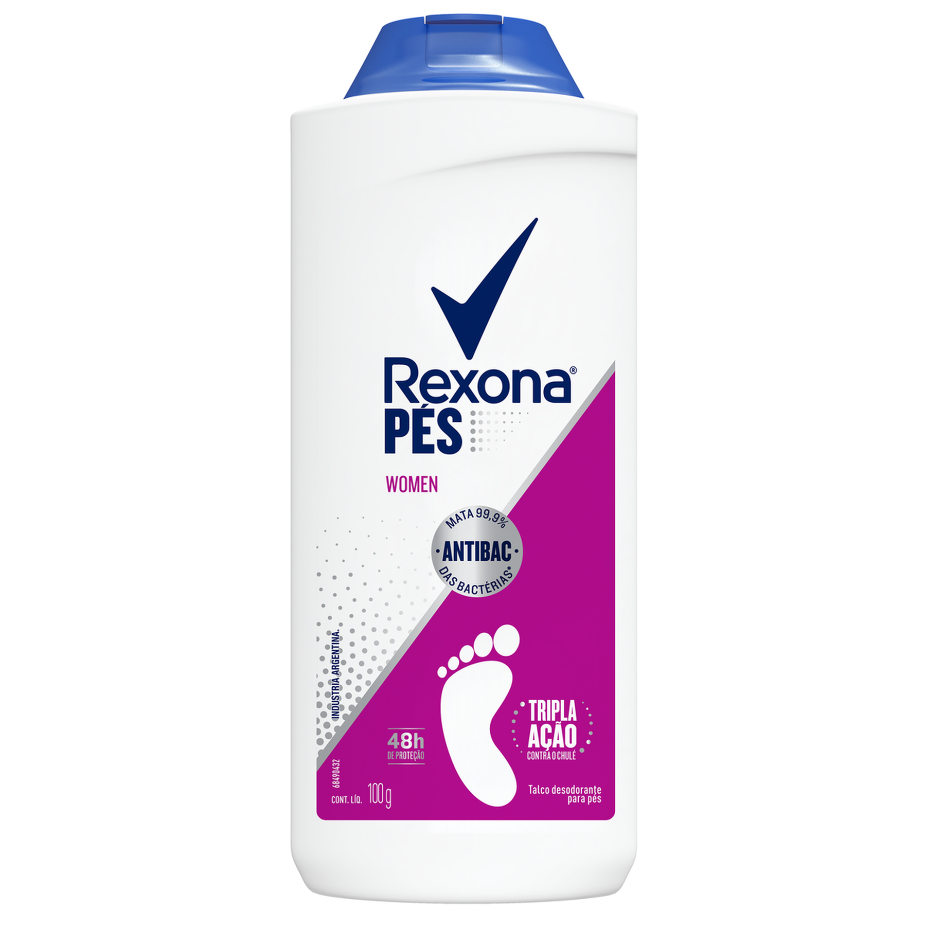 Talco Desodorante para os Pés Women Rexona Frasco 100g