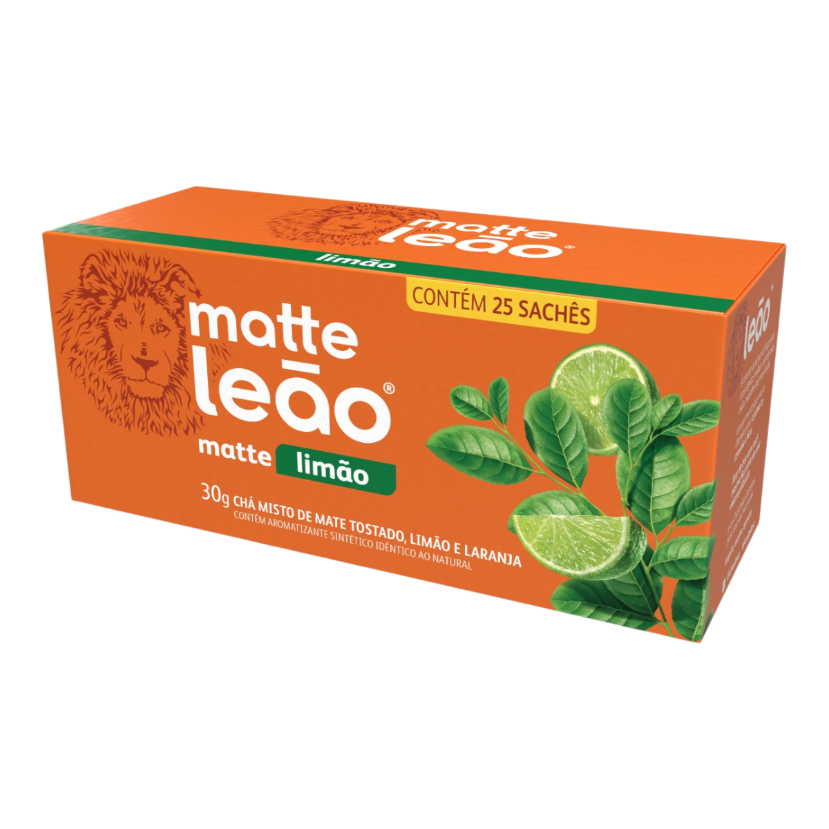 Ch&aacute; Mate Tostado Lim&atilde;o Matte Le&atilde;o Caixa 30g 25 Unidades