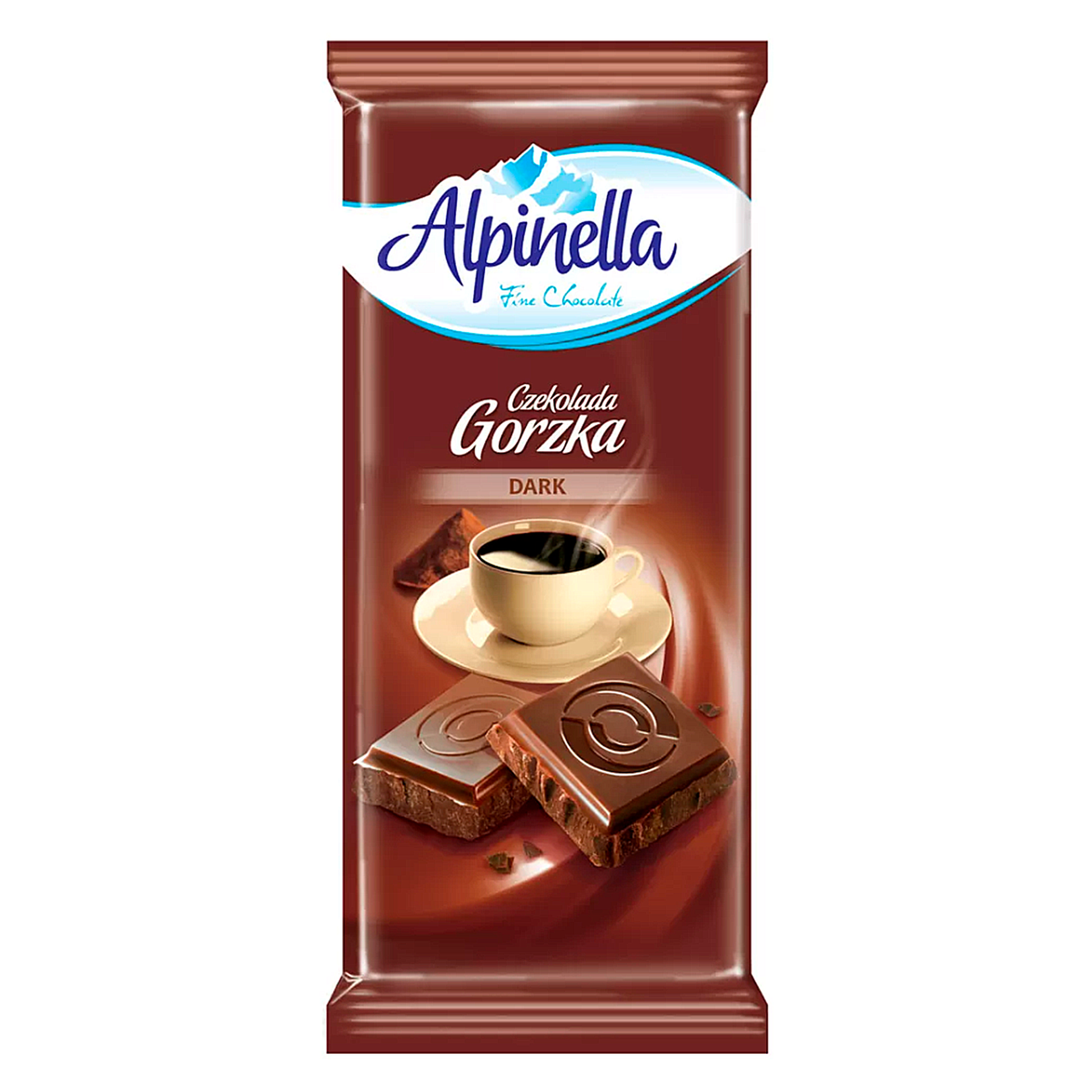 Chocolate Meio Amargo Dark em Barra Alpinella 100g