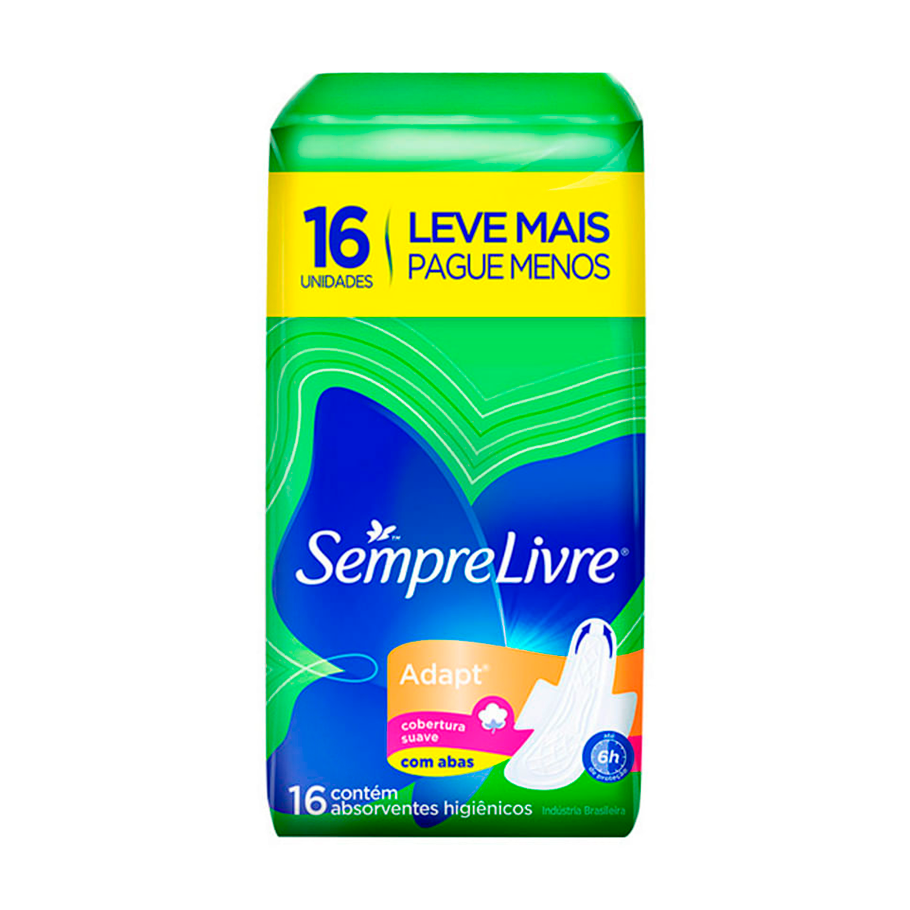 Absorvente Sempre Livre Especial Suave com Abas C/16 Unidades