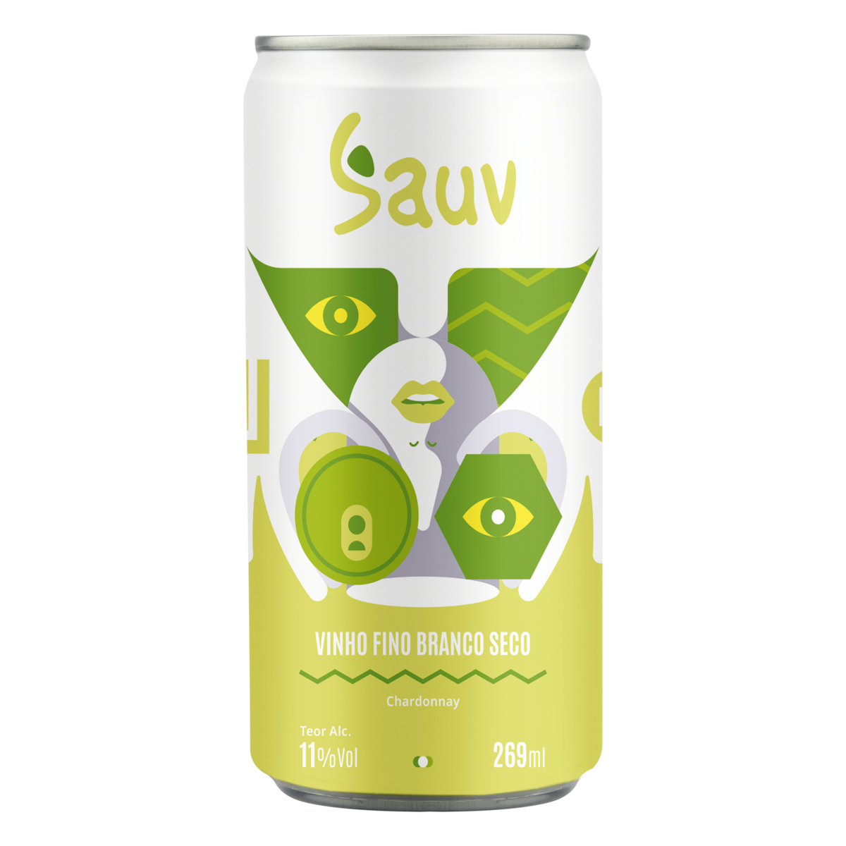 Vinho Branco Seco Chardonnay Sauv Lata 269ml
