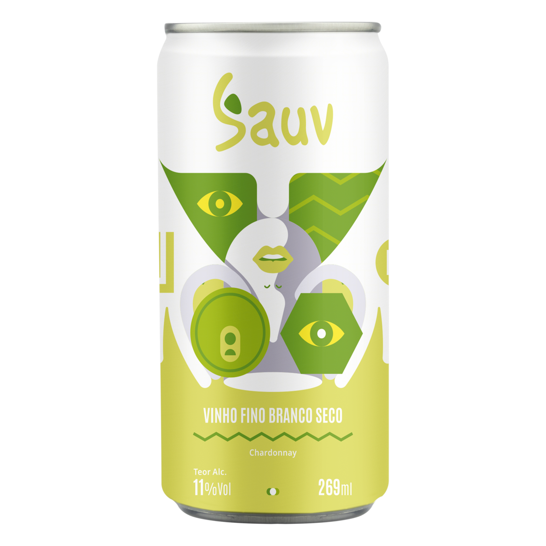 Vinho Branco Seco Chardonnay Sauv Lata 269ml