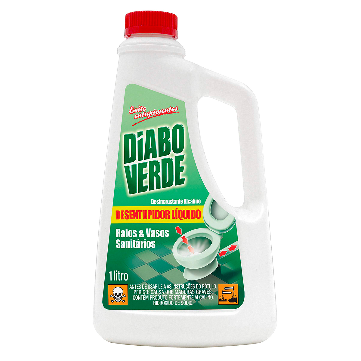 Desentupidor L&iacute;quido Diabo Verde 1l