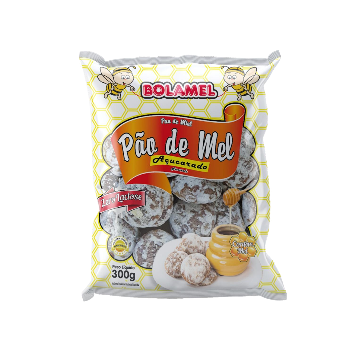 P&atilde;o Mel Acucarado Bolamel 300g