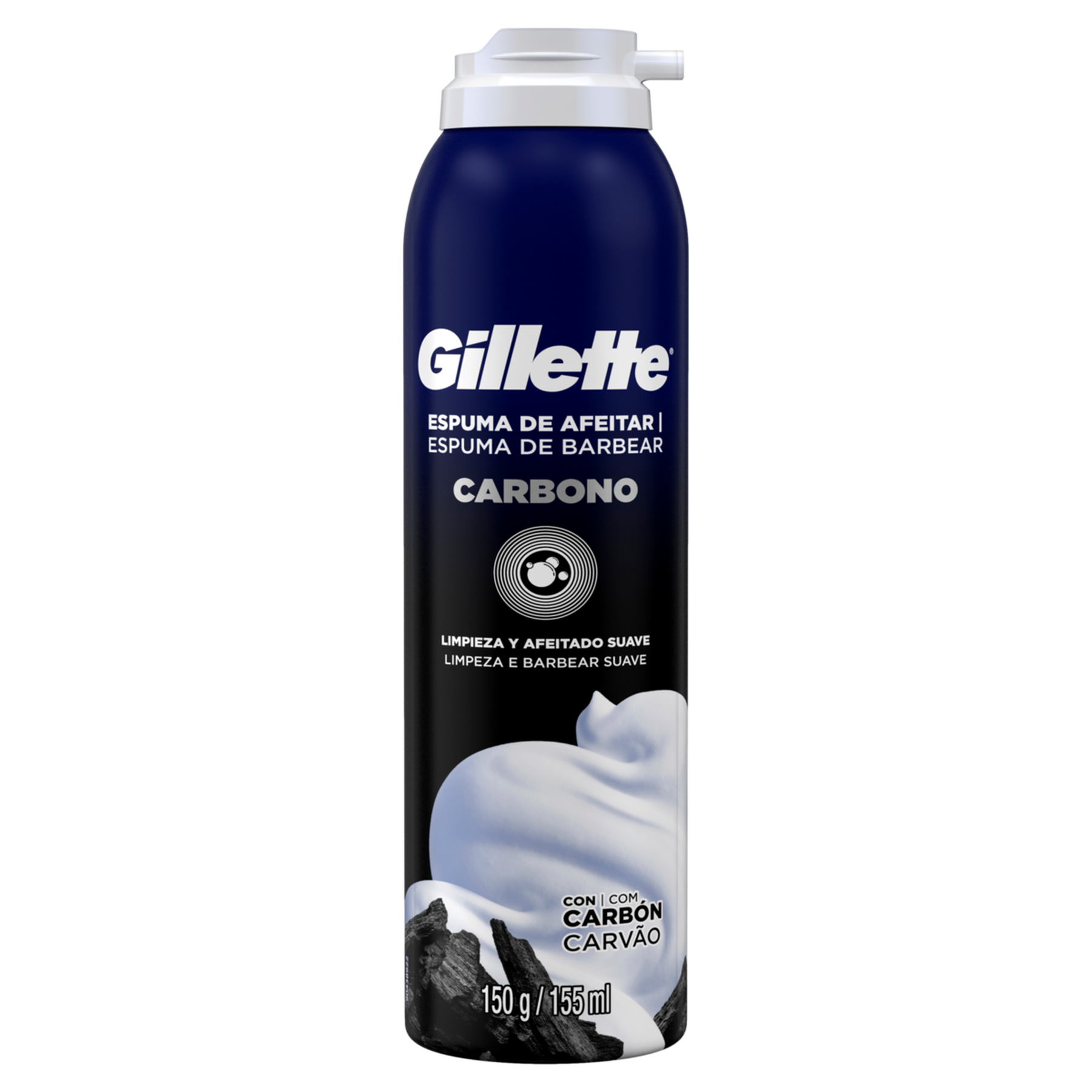Espuma de Barbear Carbono Gillette Frasco 150g