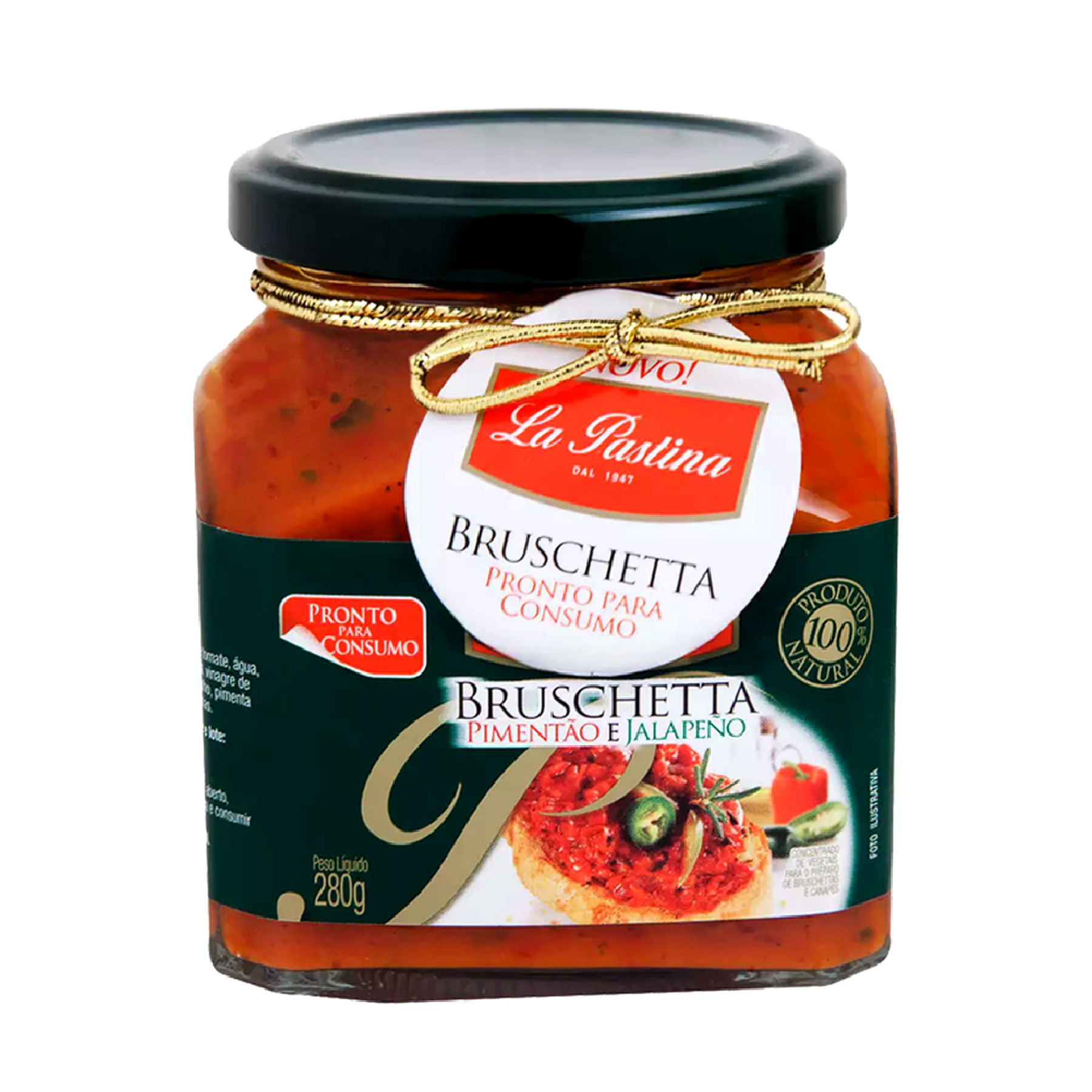 Bruschetta Pimenta Jalapeno La Pastin 280g