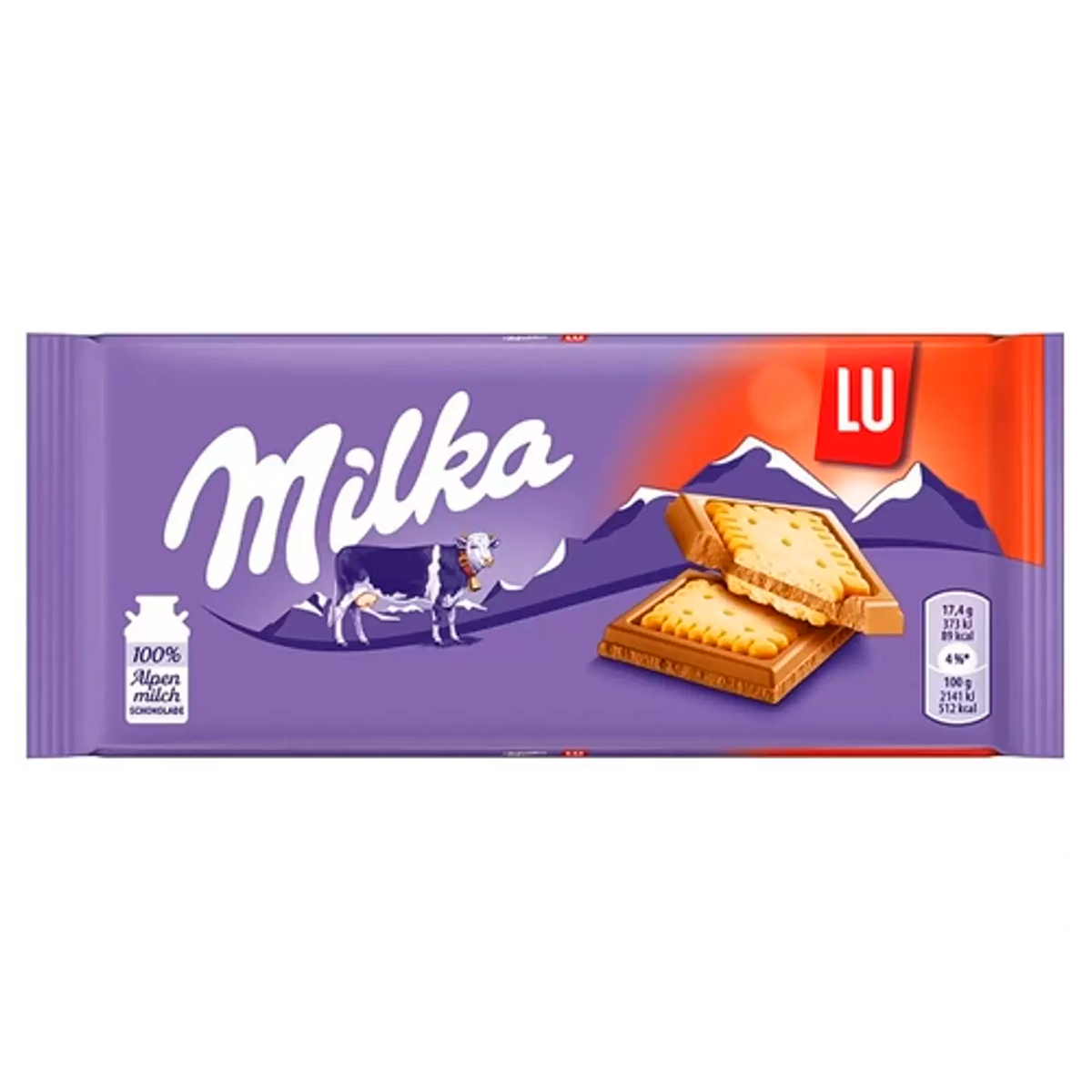 Barra de Chocolate Lu Milka 87g