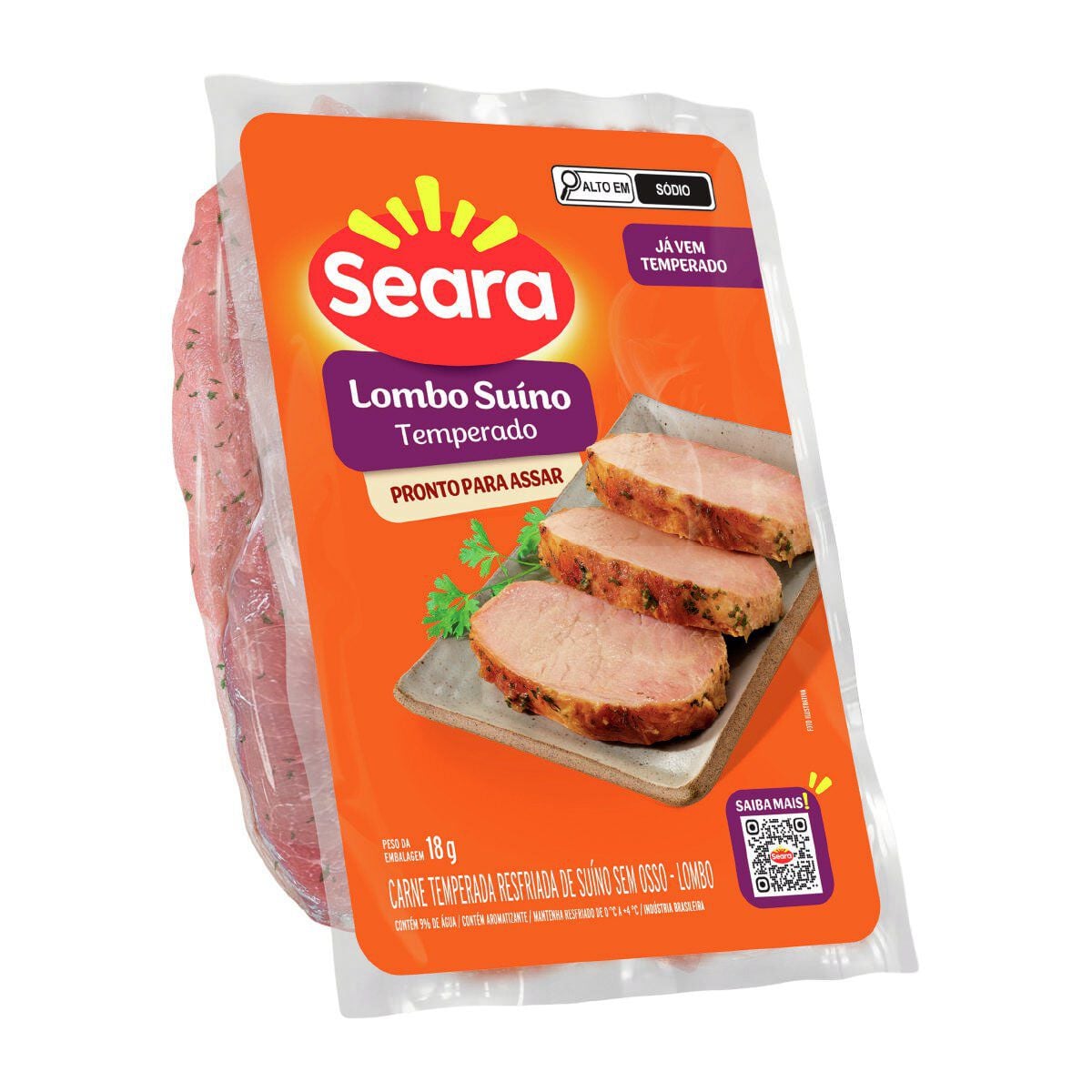 Lombo Su&iacute;no Temperado Seara aprox. 800g