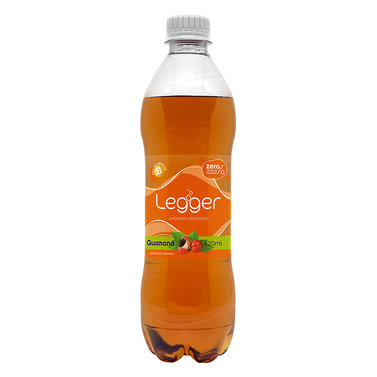 Refrigerante Guaran&aacute; Zero Legger Garrafa 520ml