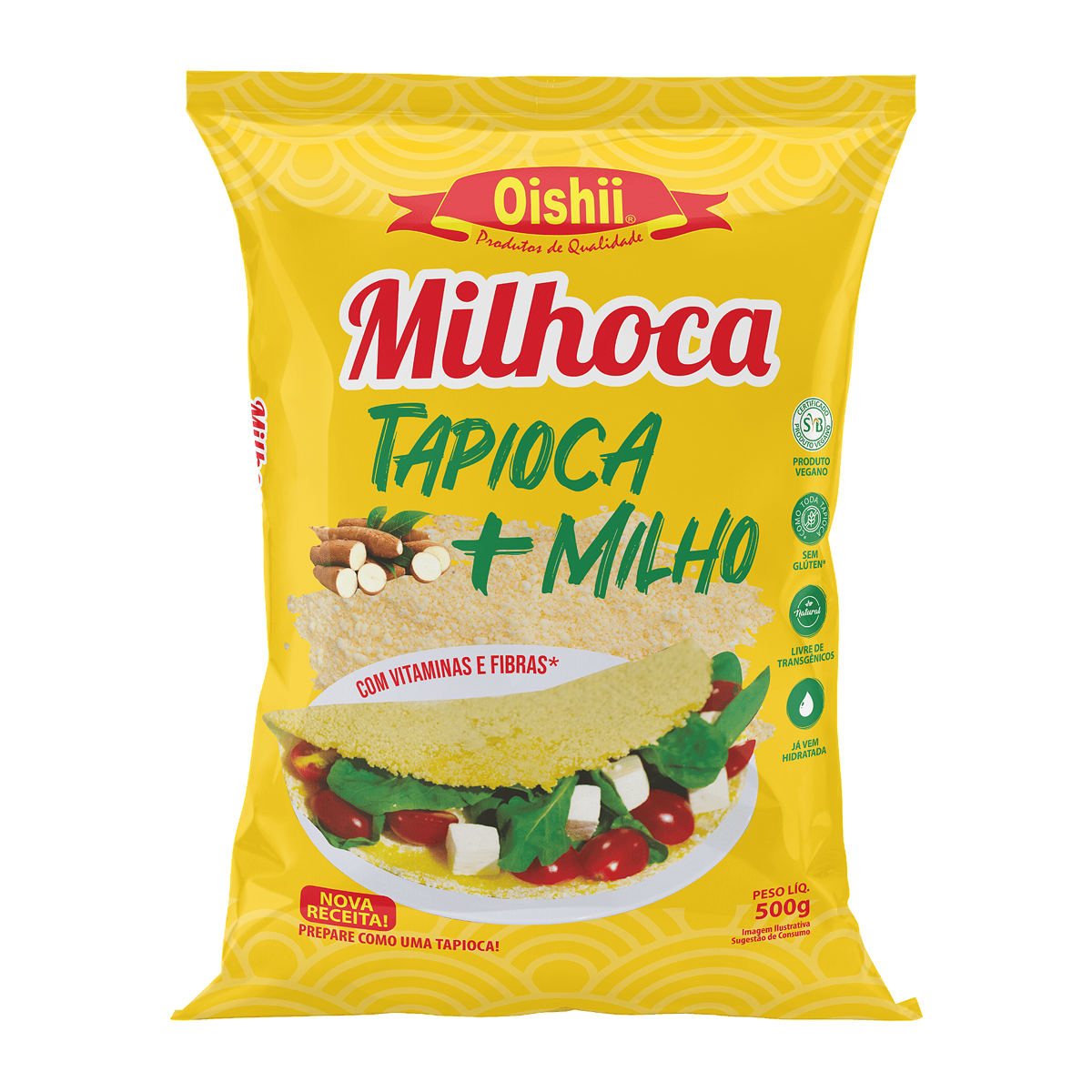 Milhoca Tapioca com Milho Oishii 500g