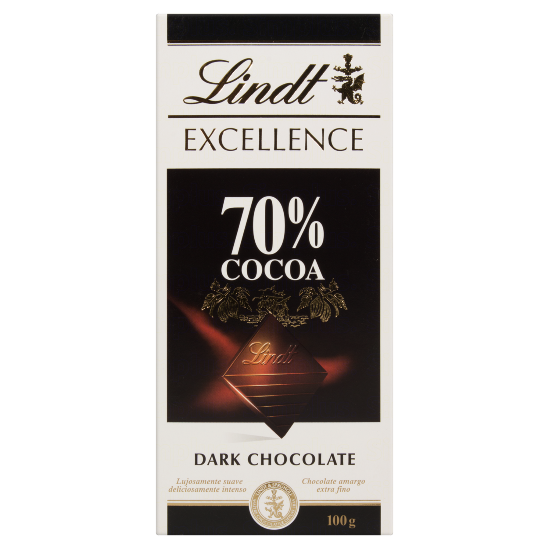Chocolate Amargo 70% Cacau Lindt Excellence Caixa 100g