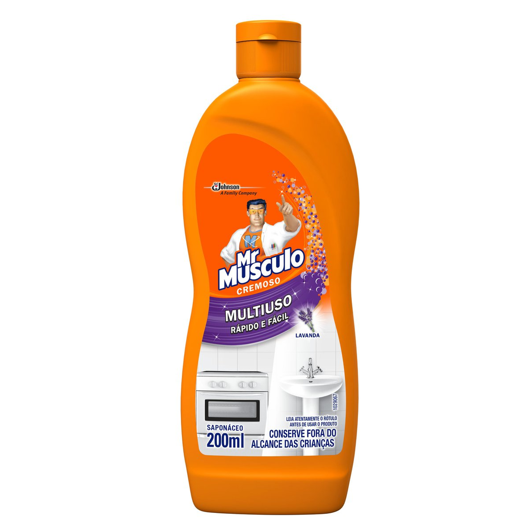 Sapon&aacute;ceo Cremoso Multiuso Lavanda Mr M&uacute;sculo Squeeze 200ml